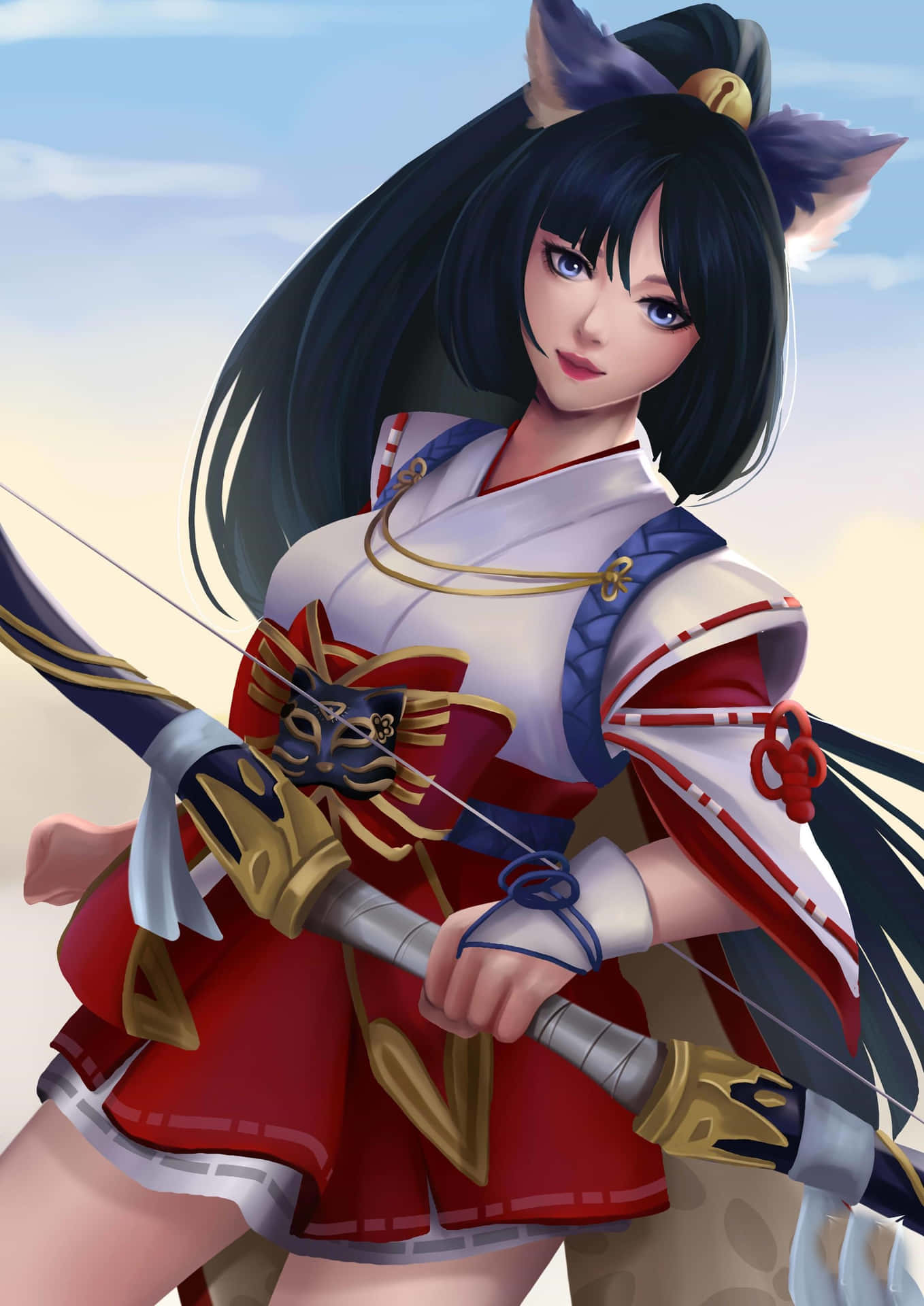 Miya Mobile Legend Suzuhime Skin Background