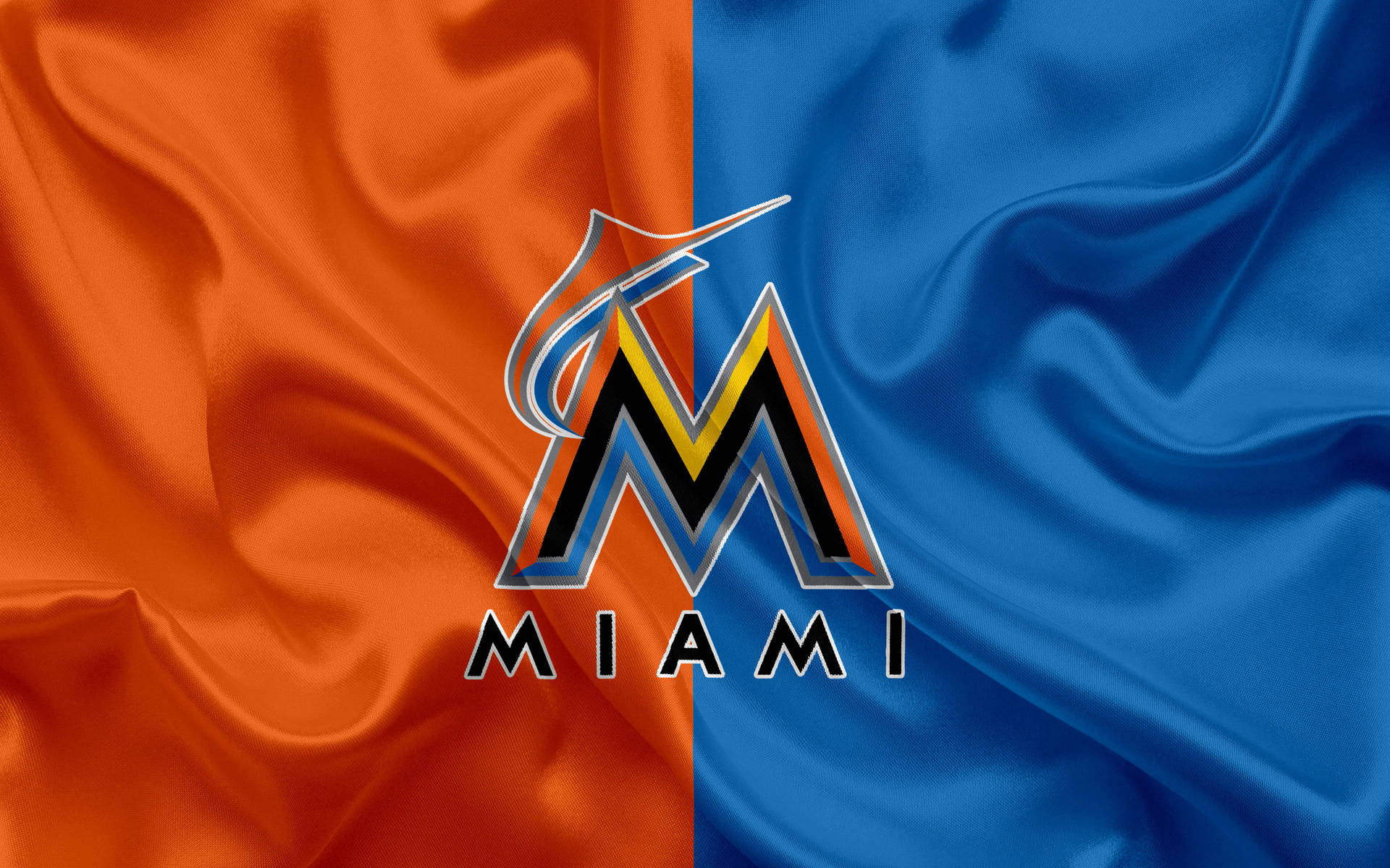 Mlb Miami Marlins Flag Background