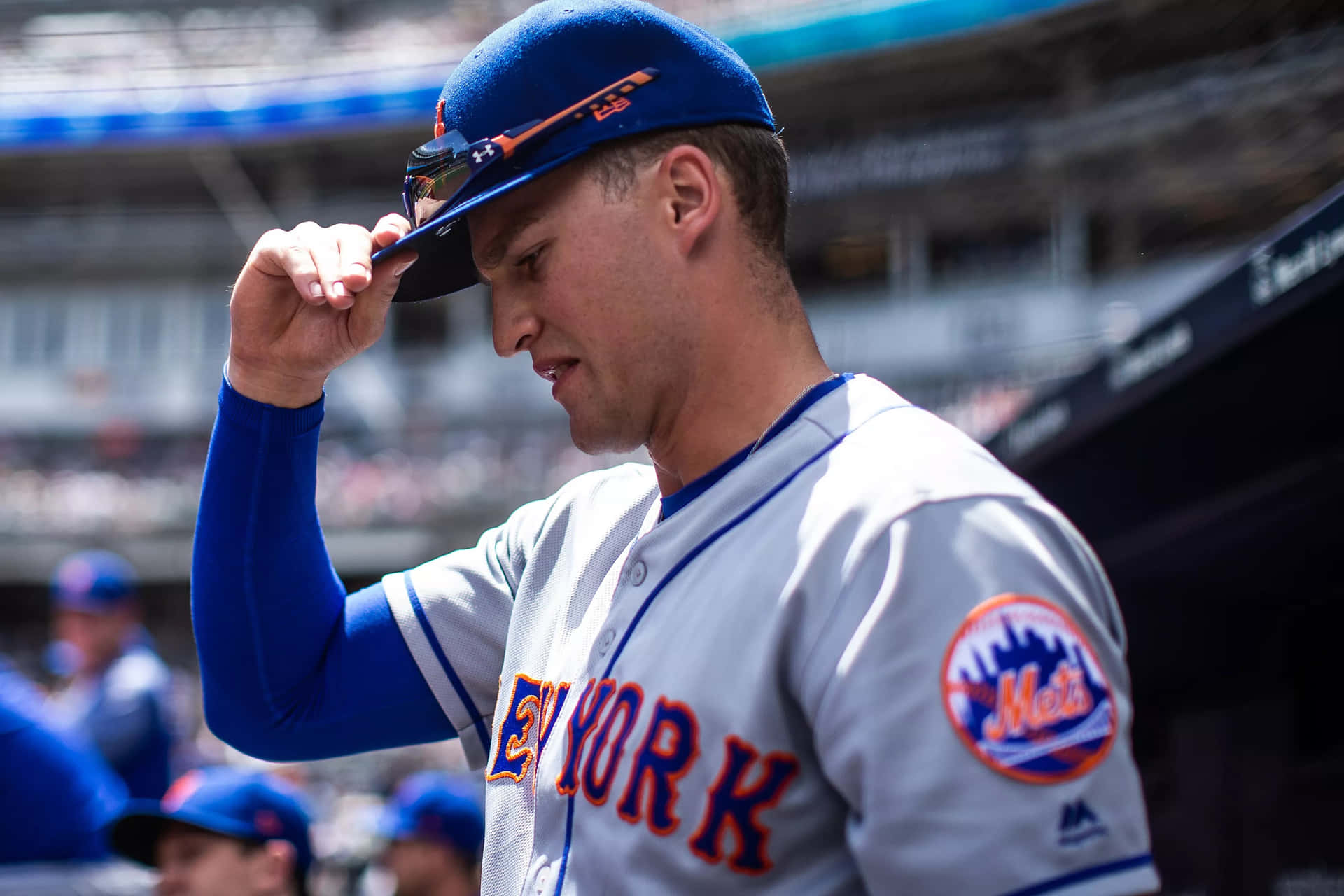 Mlb Player Brandon Nimmo New York Mets Background