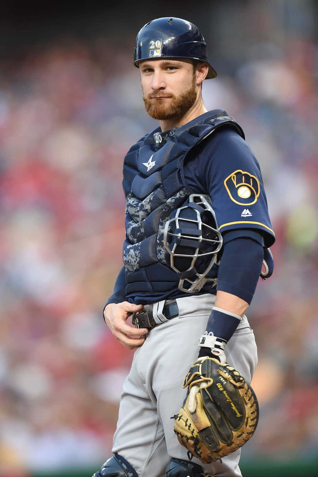 Mlb Player Jonathan Lucroy Milwaukee Brewers