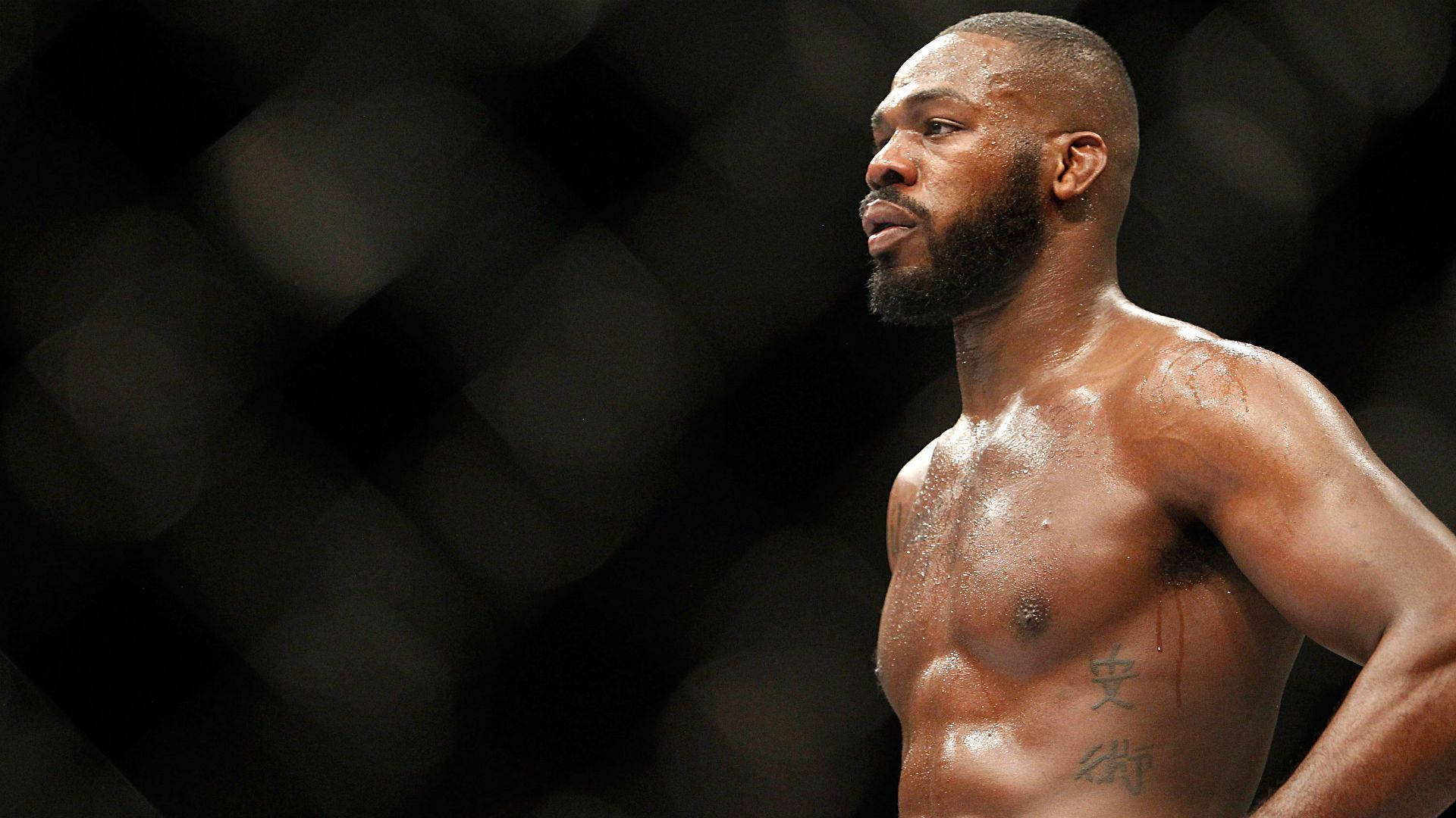 Mma Fighter Jon Jones Shirtless Background