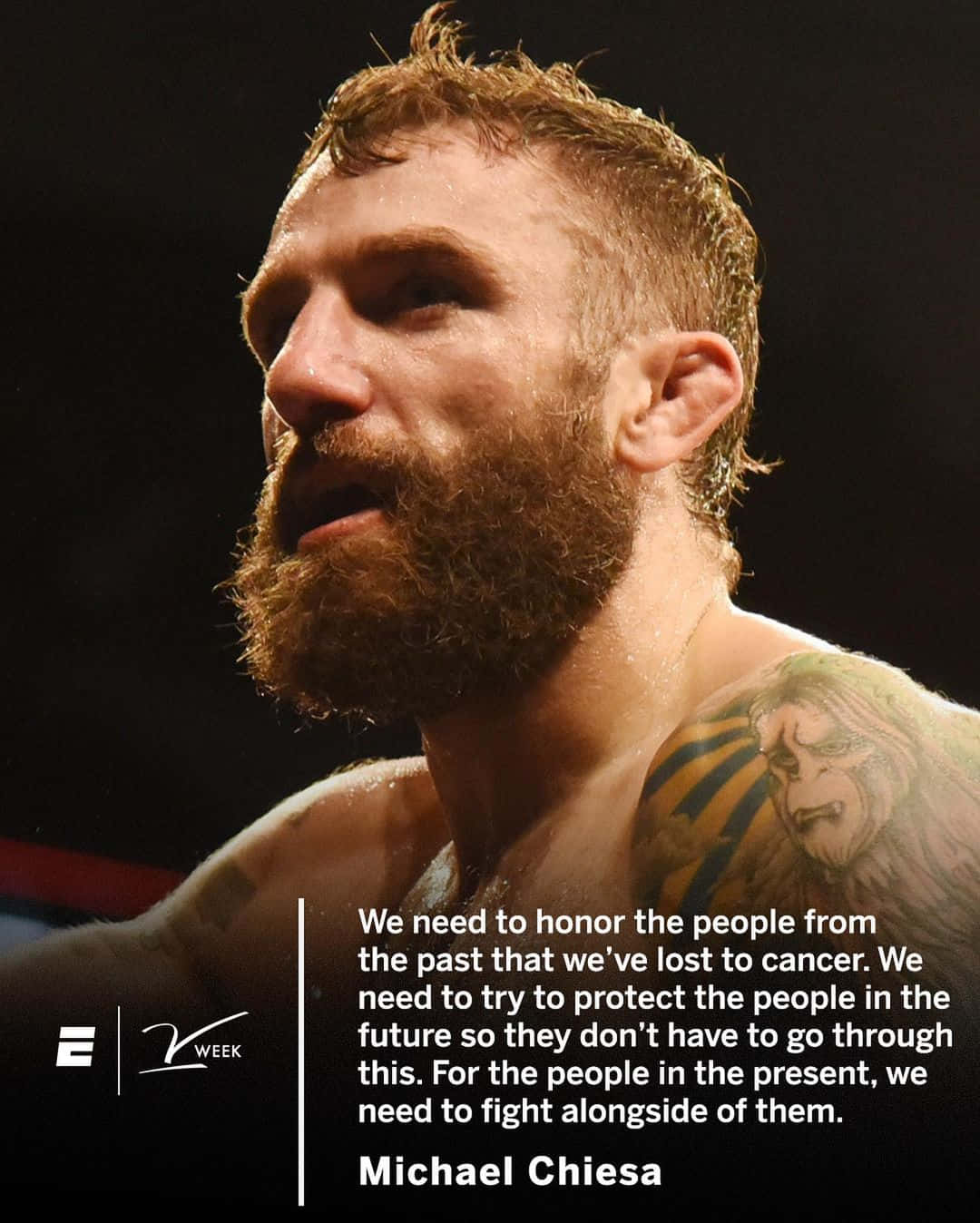 Mma Fighter Michael Chiesa Quote Background