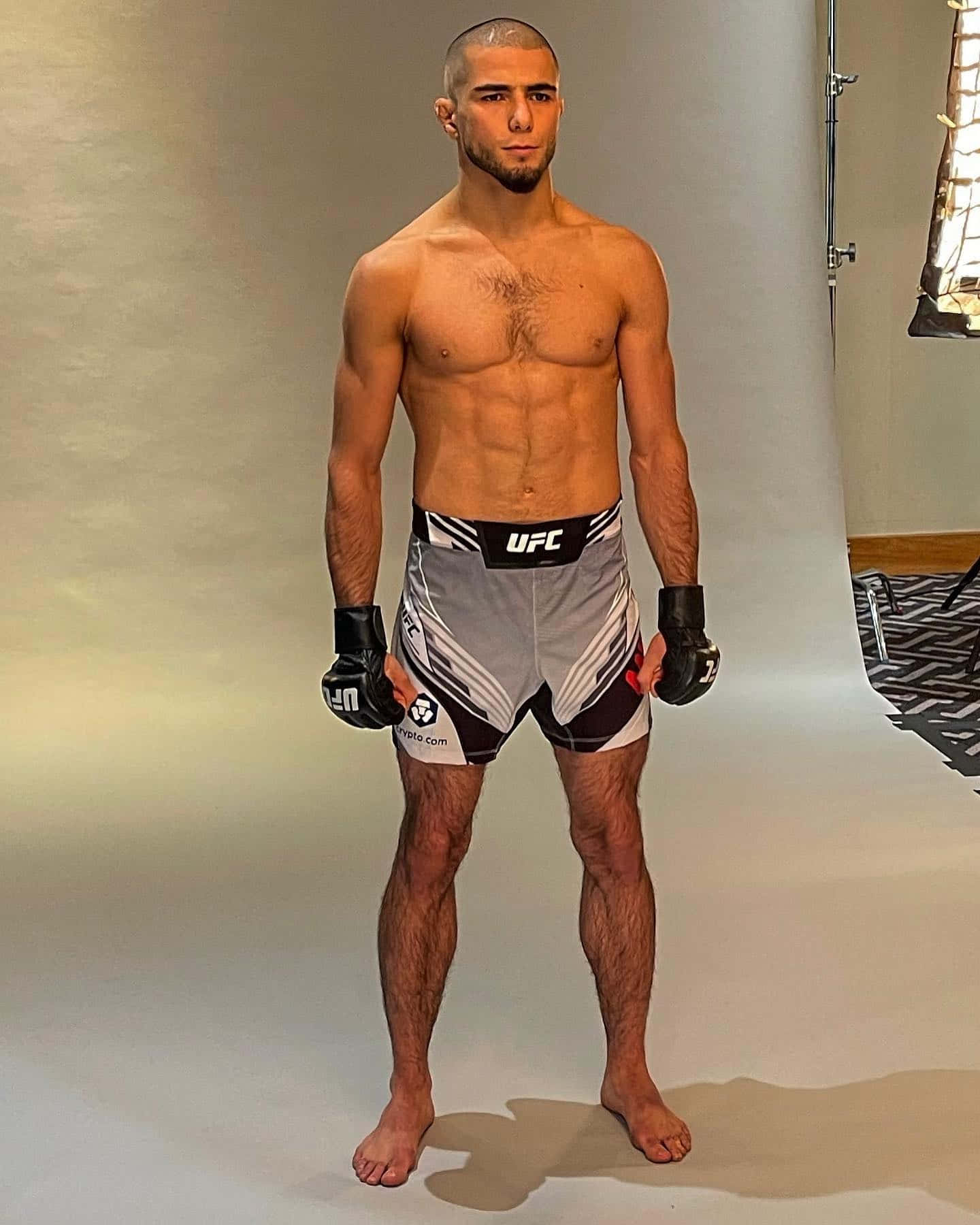 Mma Fighter Muhammad Mokaev During A Photoshoot