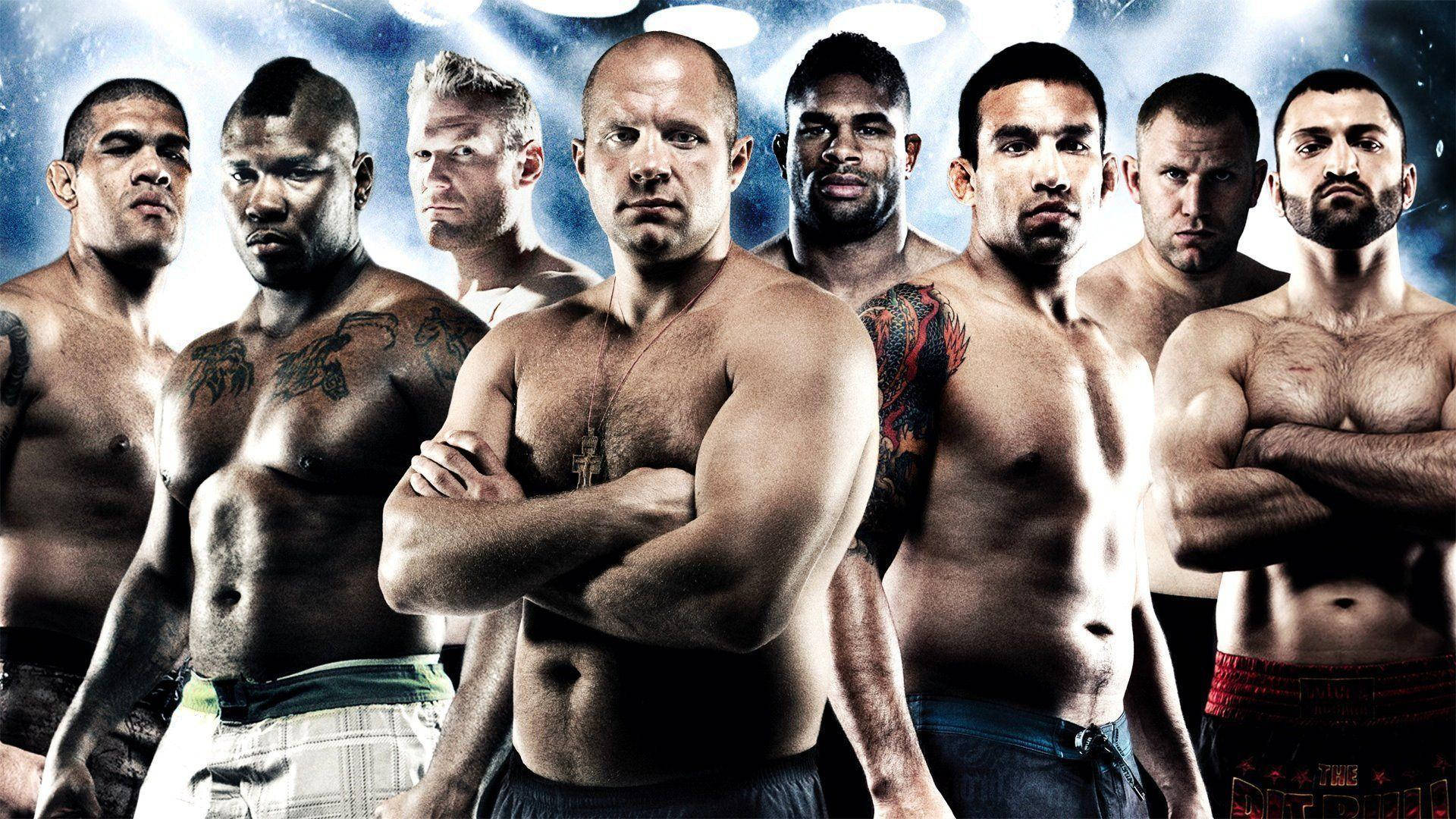 Mma Fighters Together Background