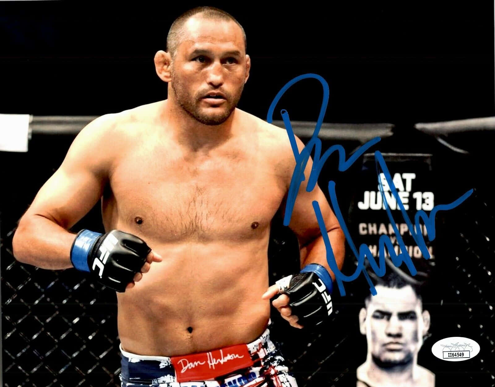 Mma Legend Dan Henderson In Training Mode Background