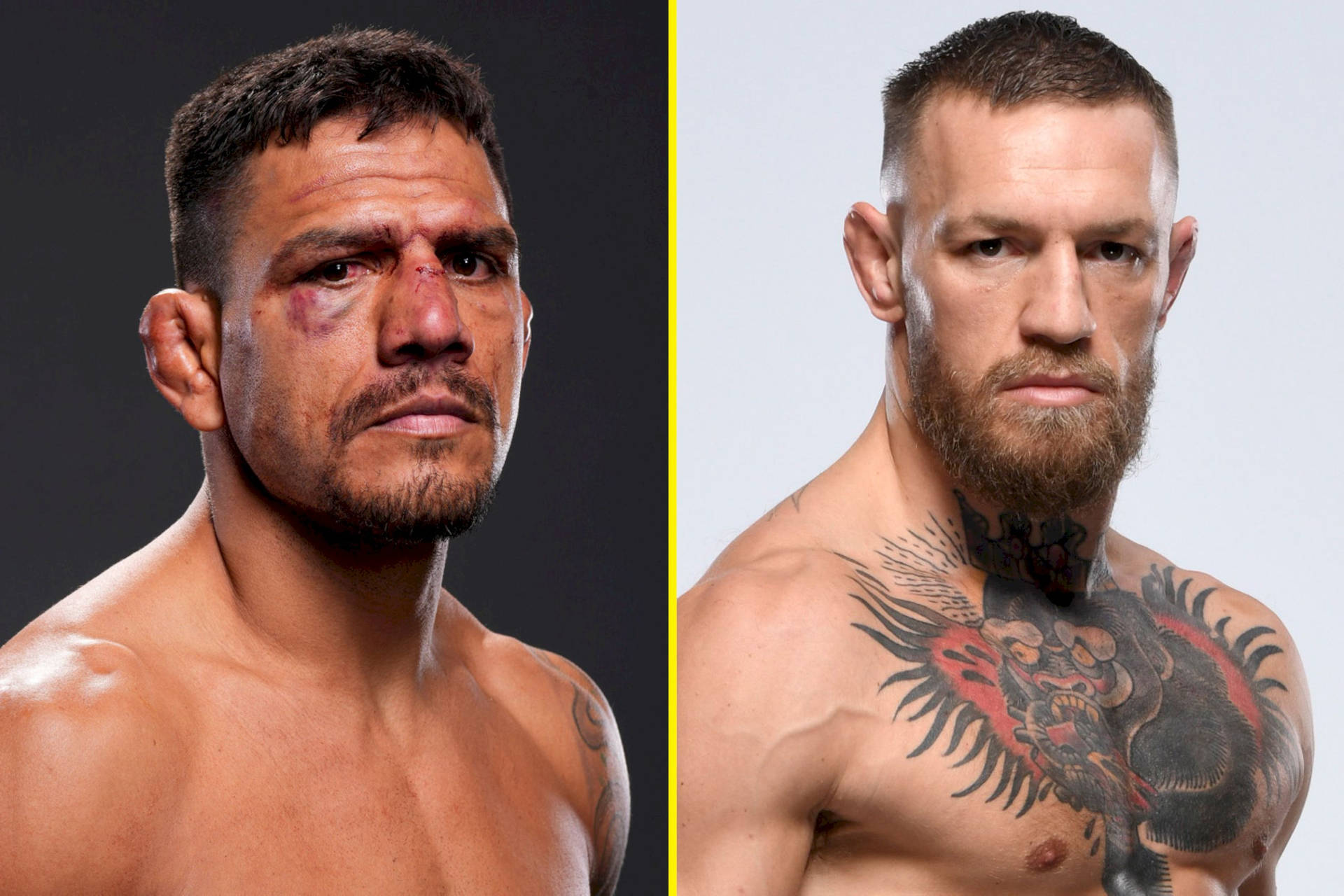 Mma Superstars Rafael Dos Anjos And Conor Mcgregor Background