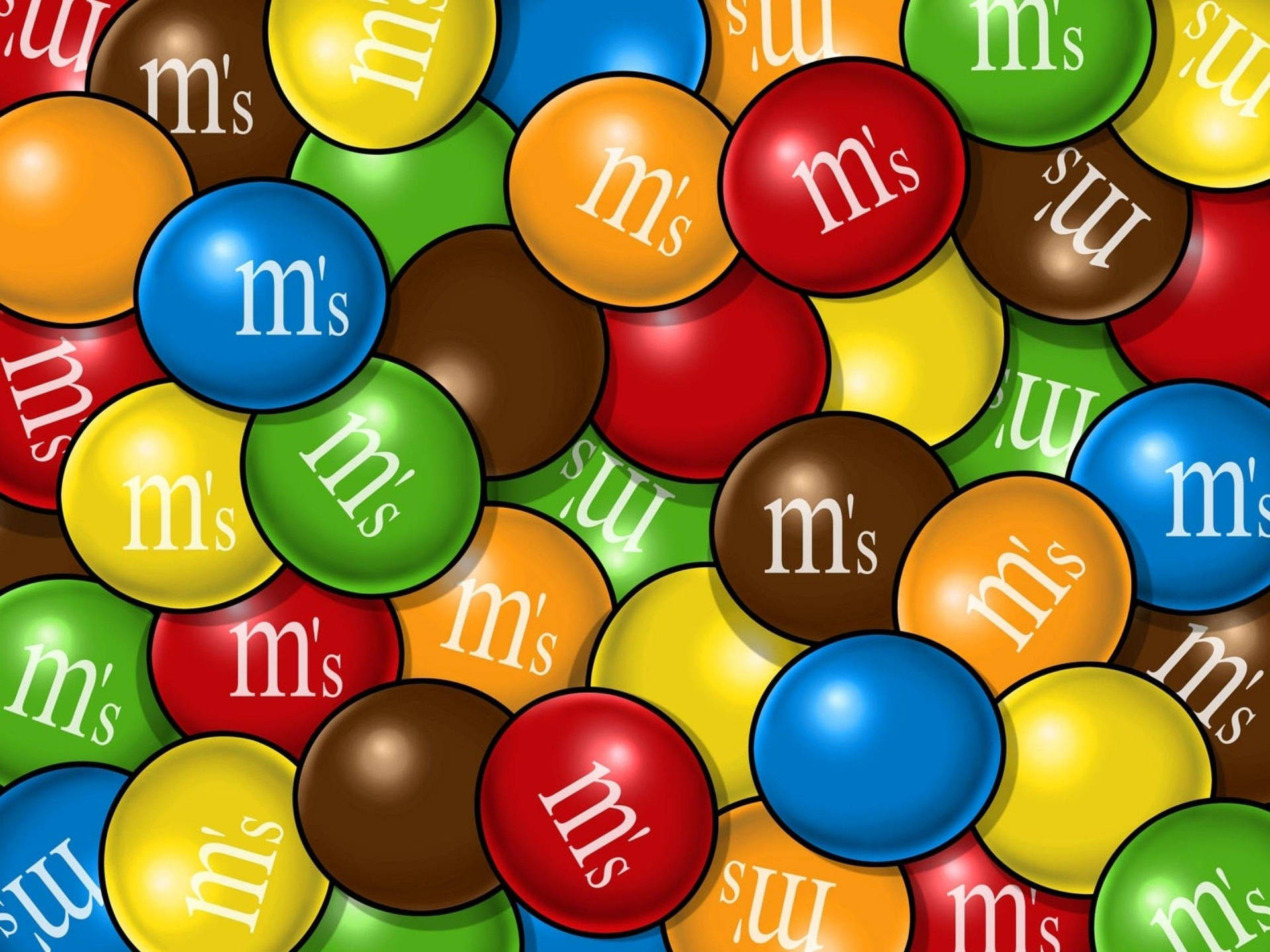 Mms Colourful Candy Coated Chocolates Background