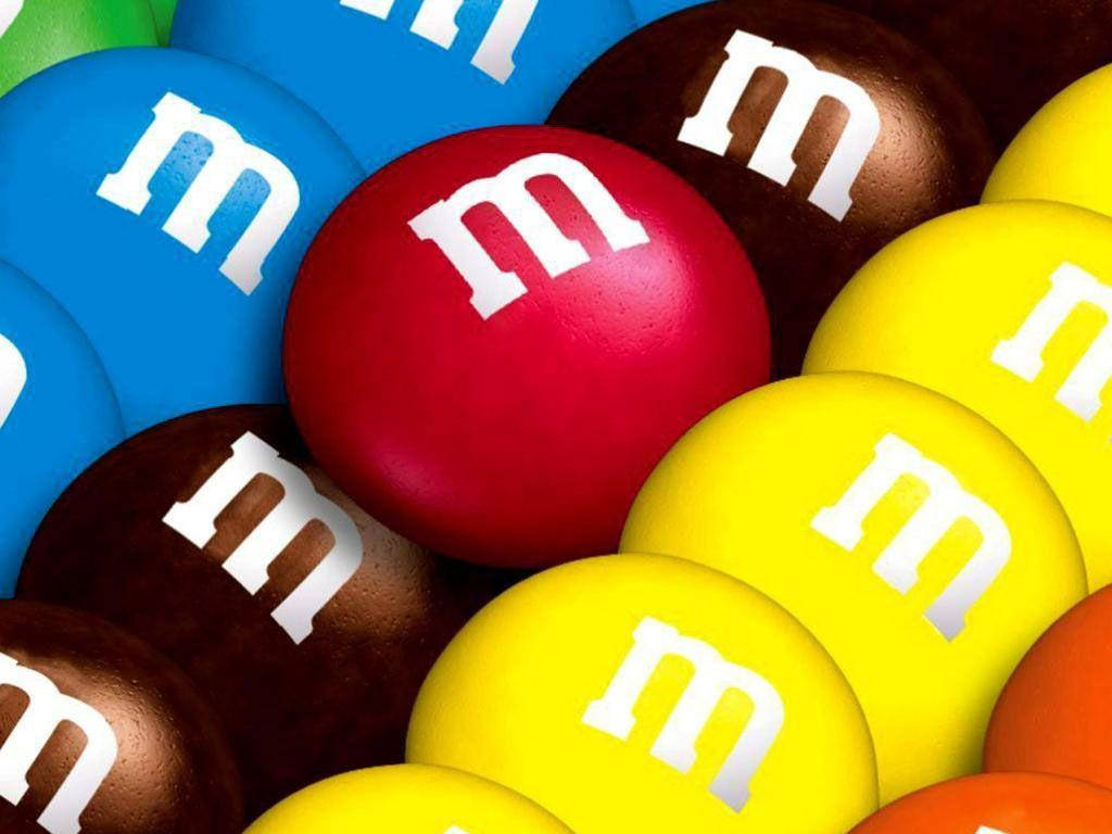 Mms Round Colourful Chocolates Background