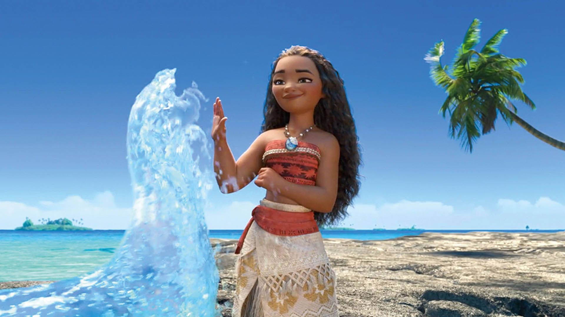 Moana Controlling Water Background
