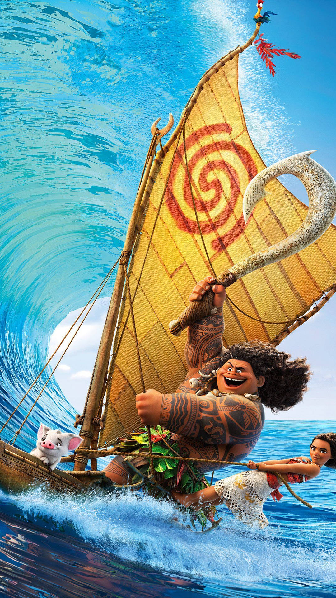 Moana In Disney Background