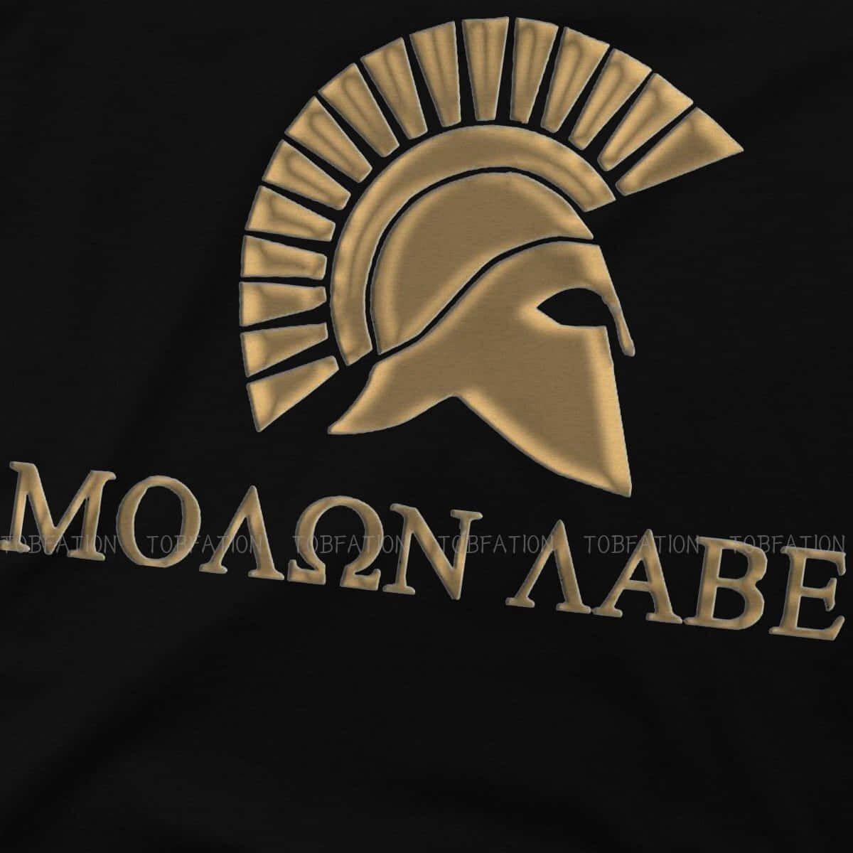 Moaon Abe - Gold Spartan Helmet T-shirt