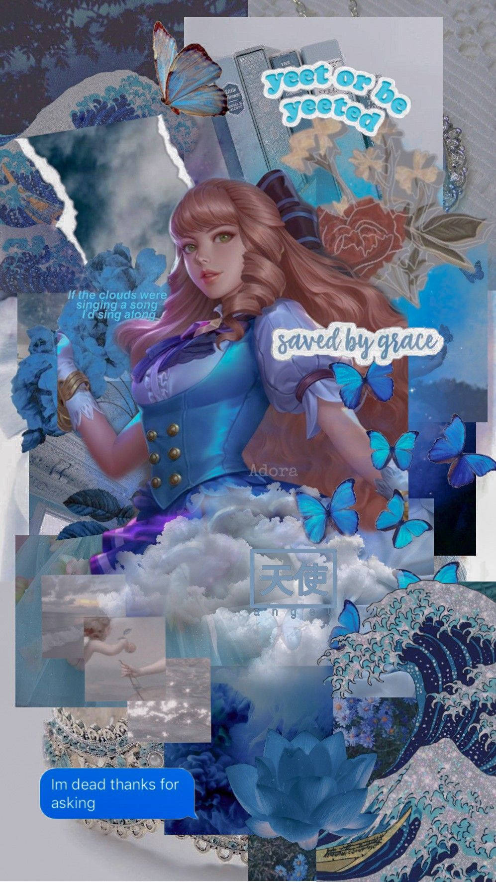 Mobile Legends Guinevere Aesthetic Collage Background