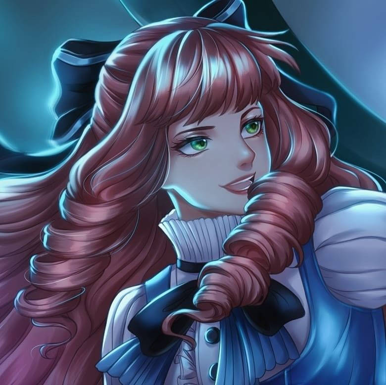 Mobile Legends Guinevere Fanart Blue Background