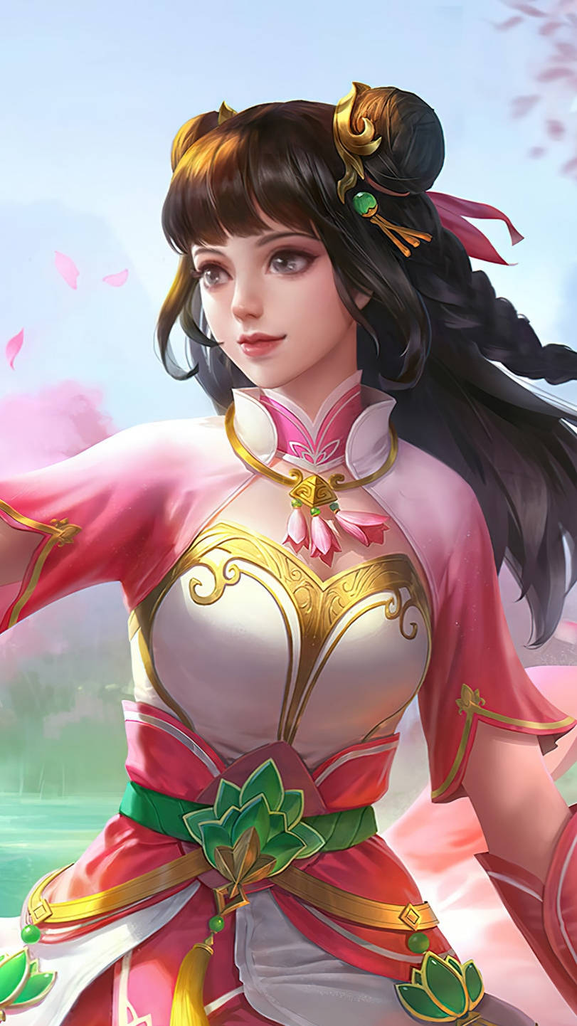 Mobile Legends Guinevere Lotus Skin Original Background