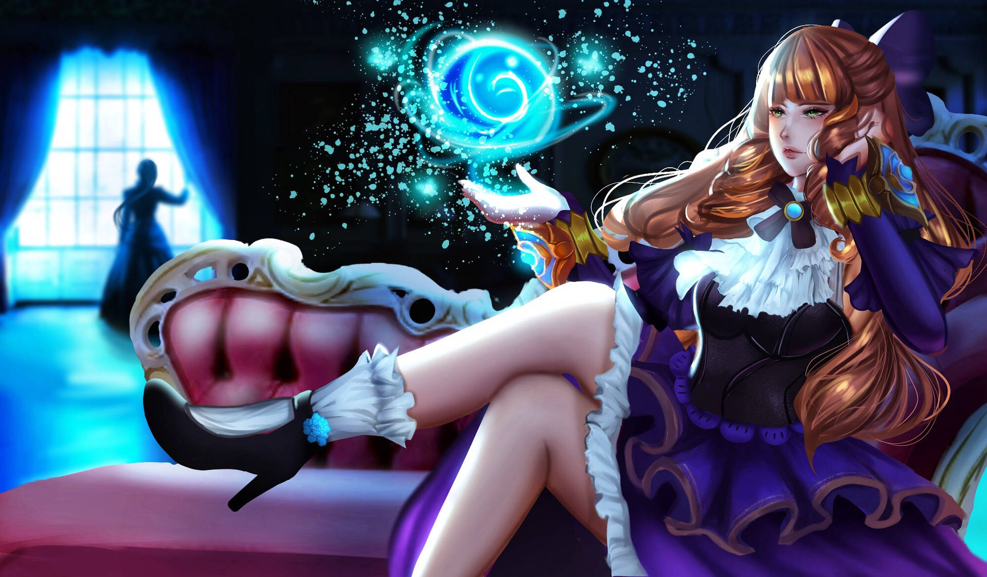 Mobile Legends Guinevere Ms. Violet Sitting Background