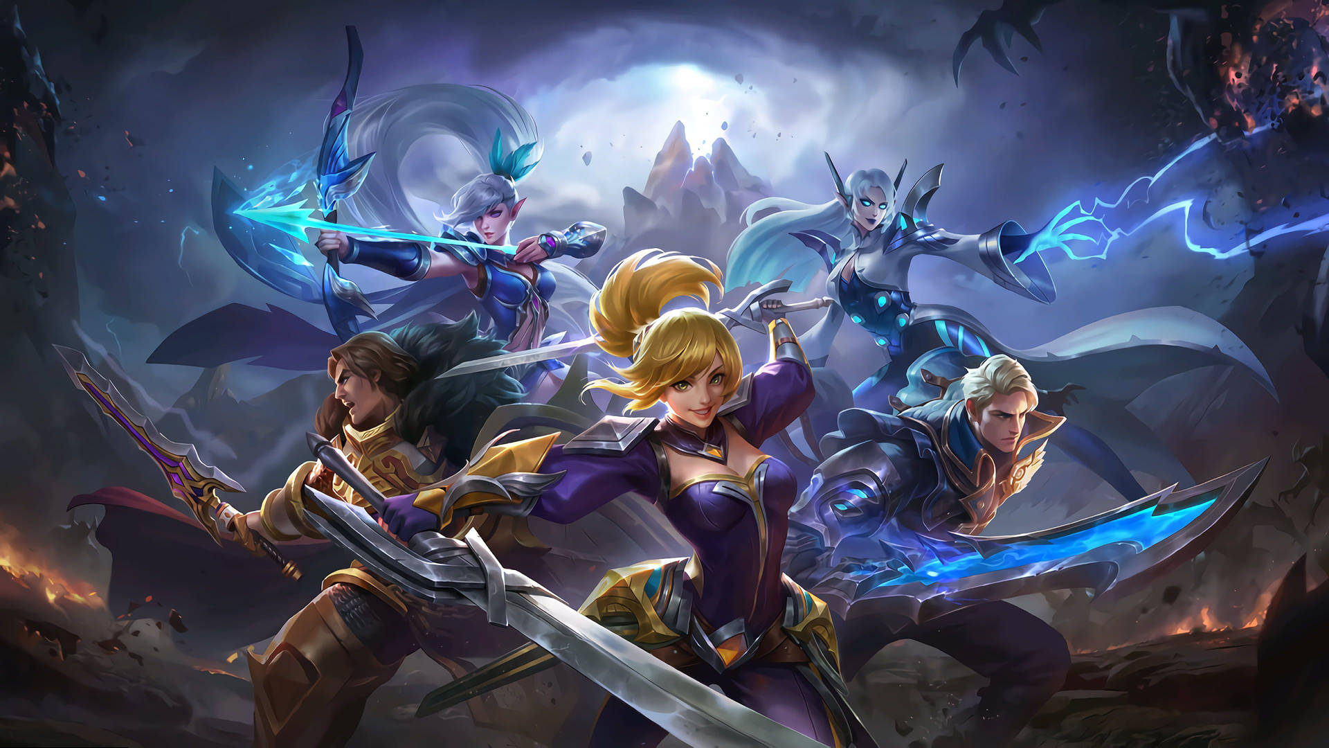 Mobile Legends Heroes Cover Background
