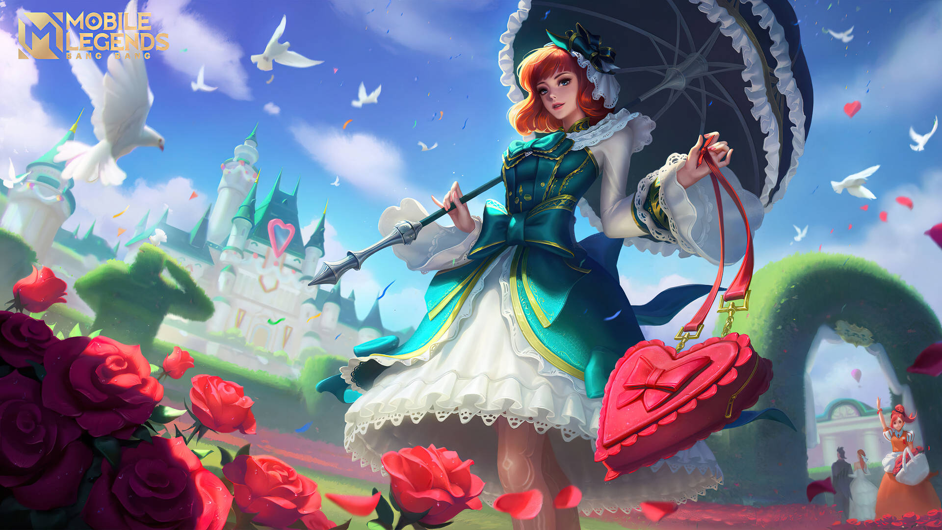 Mobile Legends Heroes Flower Season Background