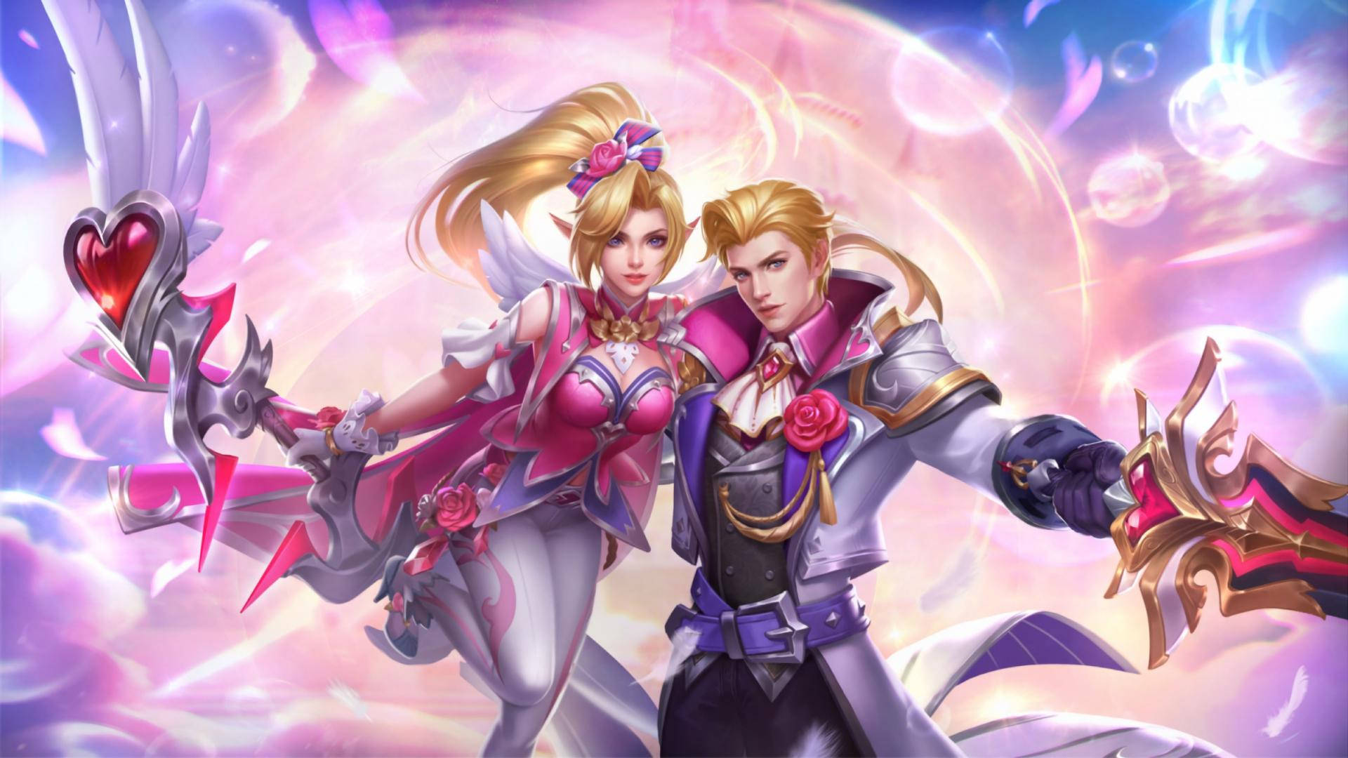 Mobile Legends Heroes Miya And Alucard Background