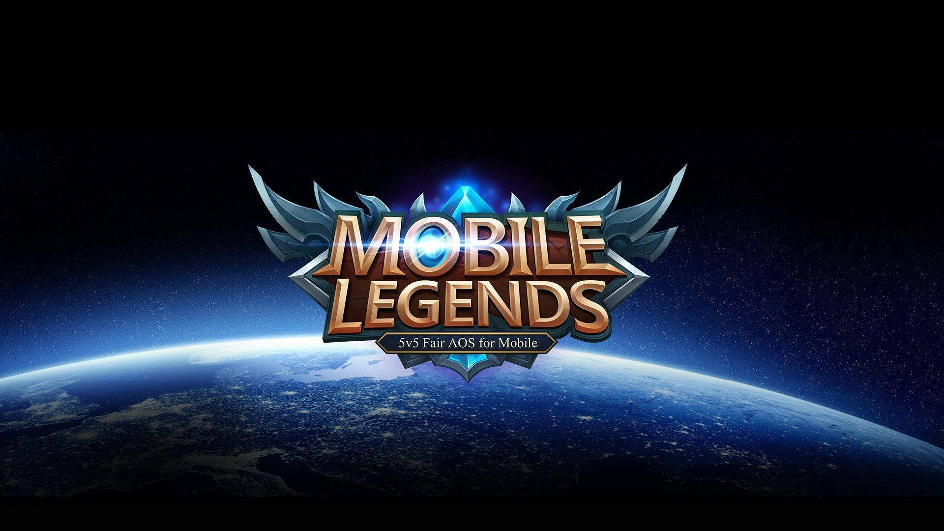 Mobile Legends Logo Over Earth Background