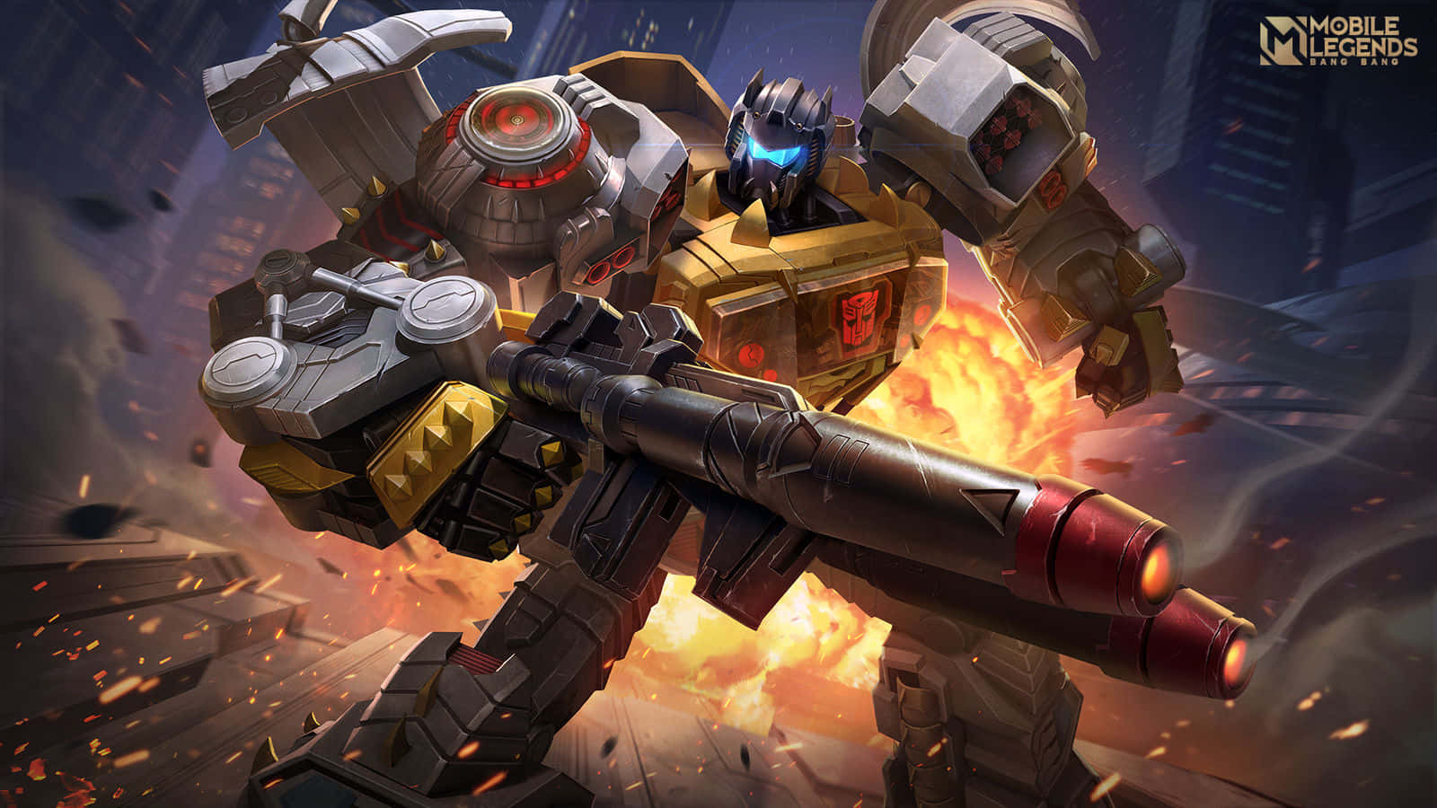 Mobile Legends Roger Mecha Skin Background