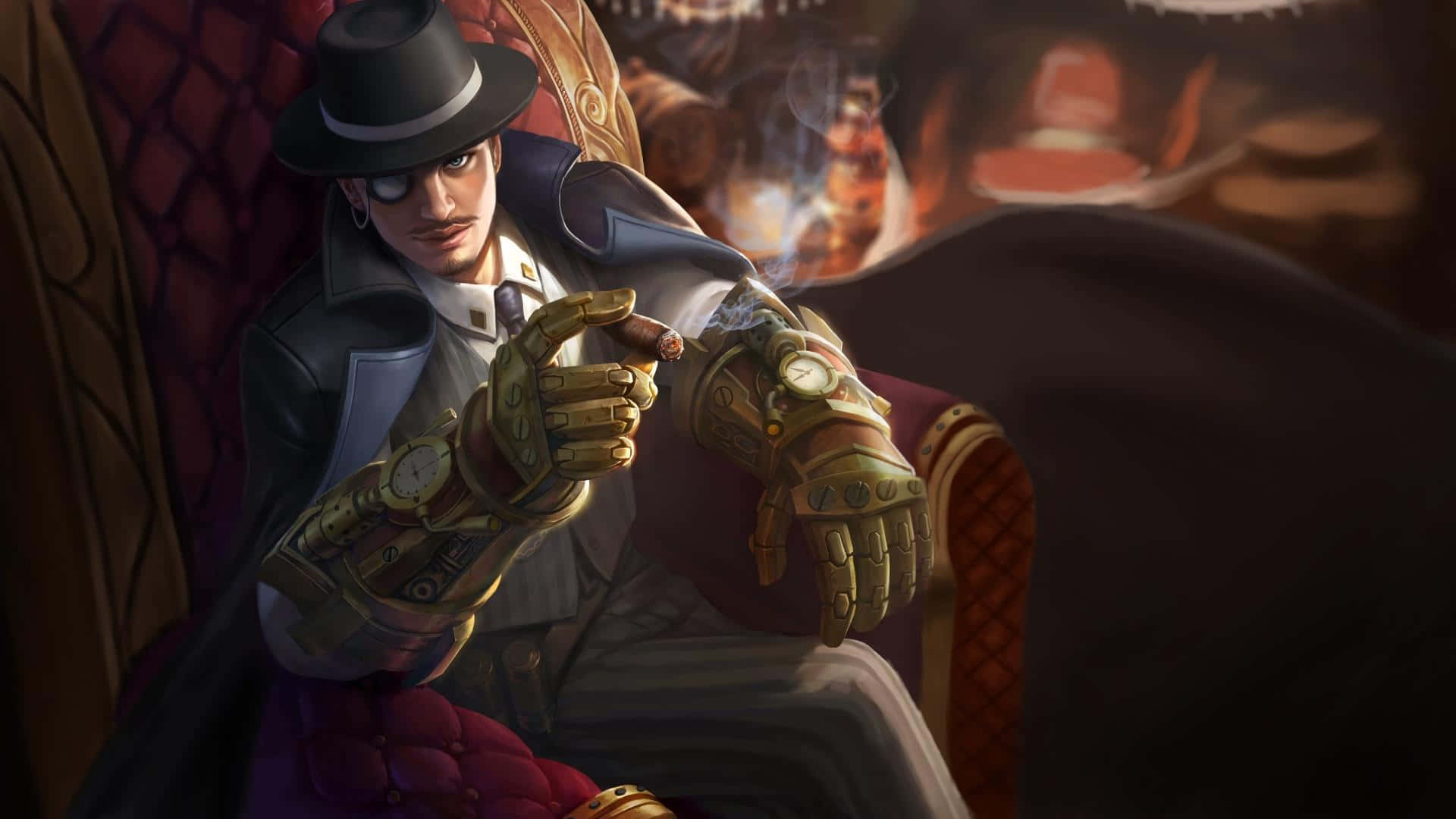 Mobile Legends Roger Steampunk Hunter Background