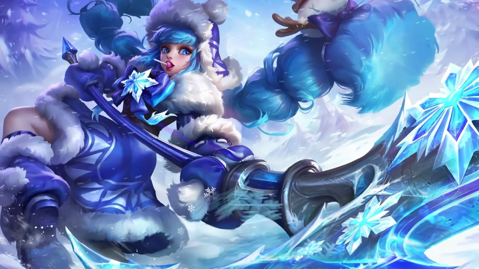 Mobile Legends Ruby In Winter Background
