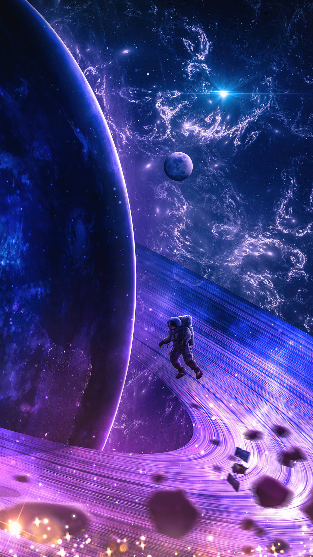 Mobile Saturn 4k Background