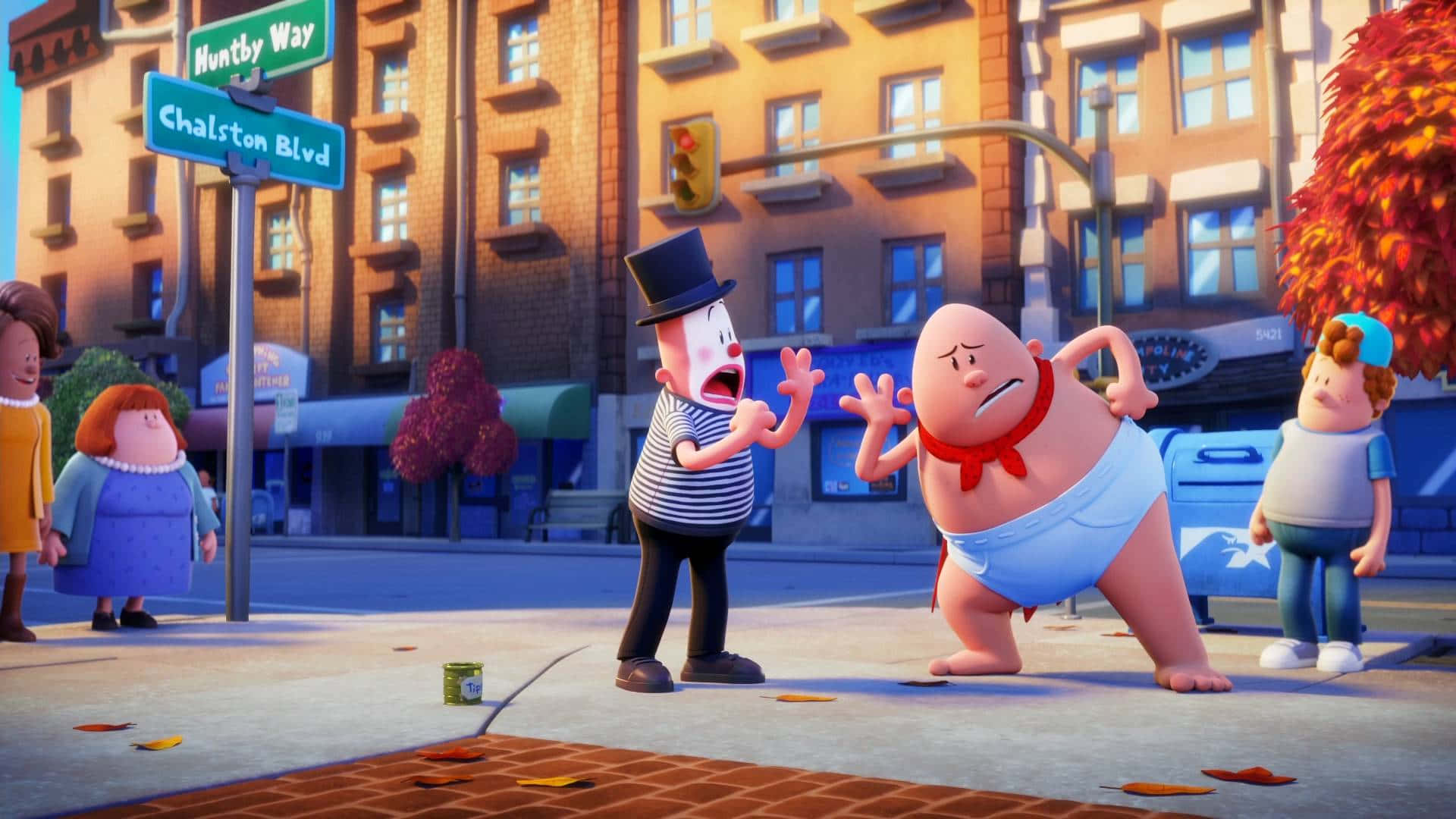 Mocking Mime In Captain Underpants: The First Epic Movie Background