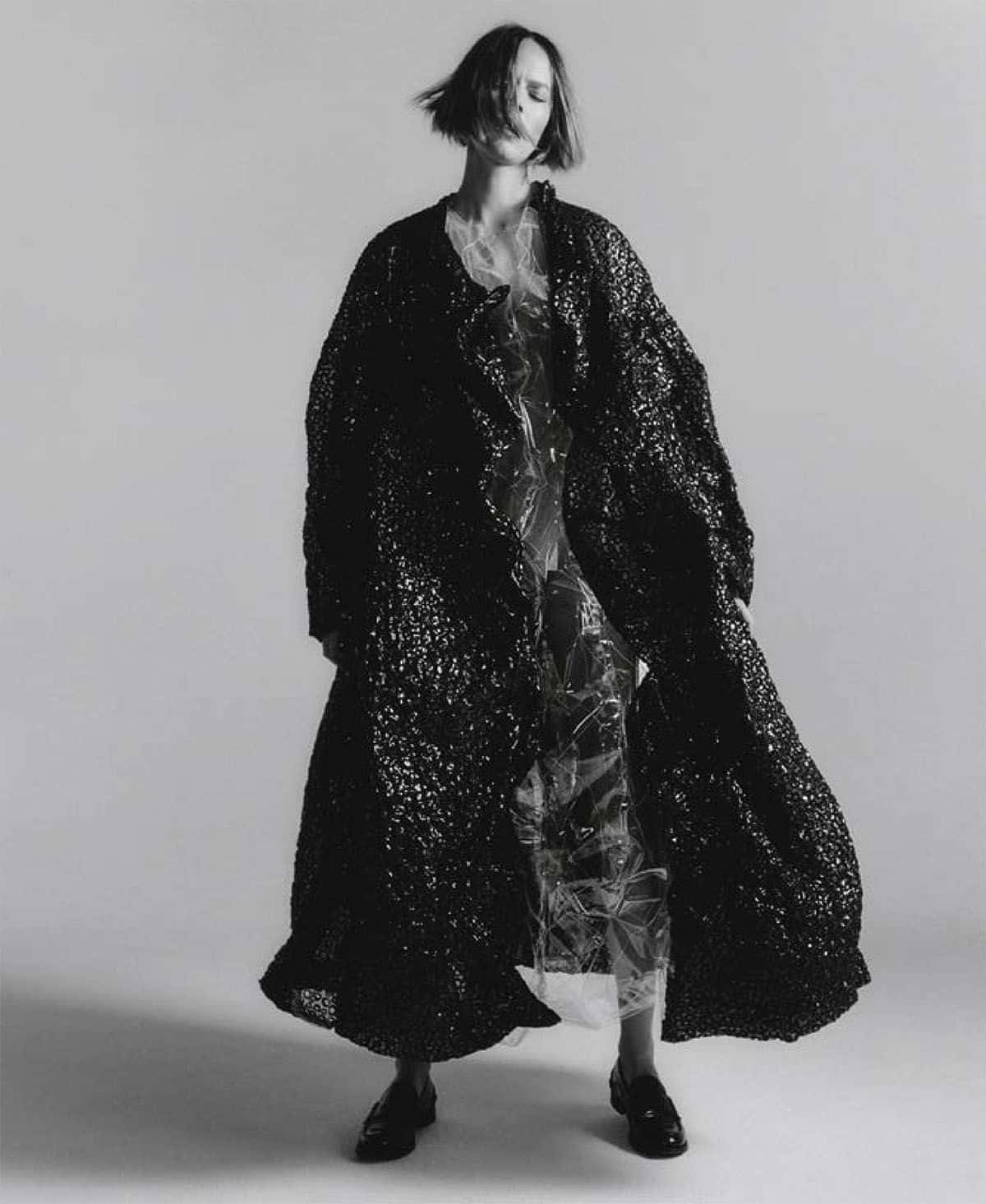 Model Freja Beha Erichsen In A Classic Pose Background