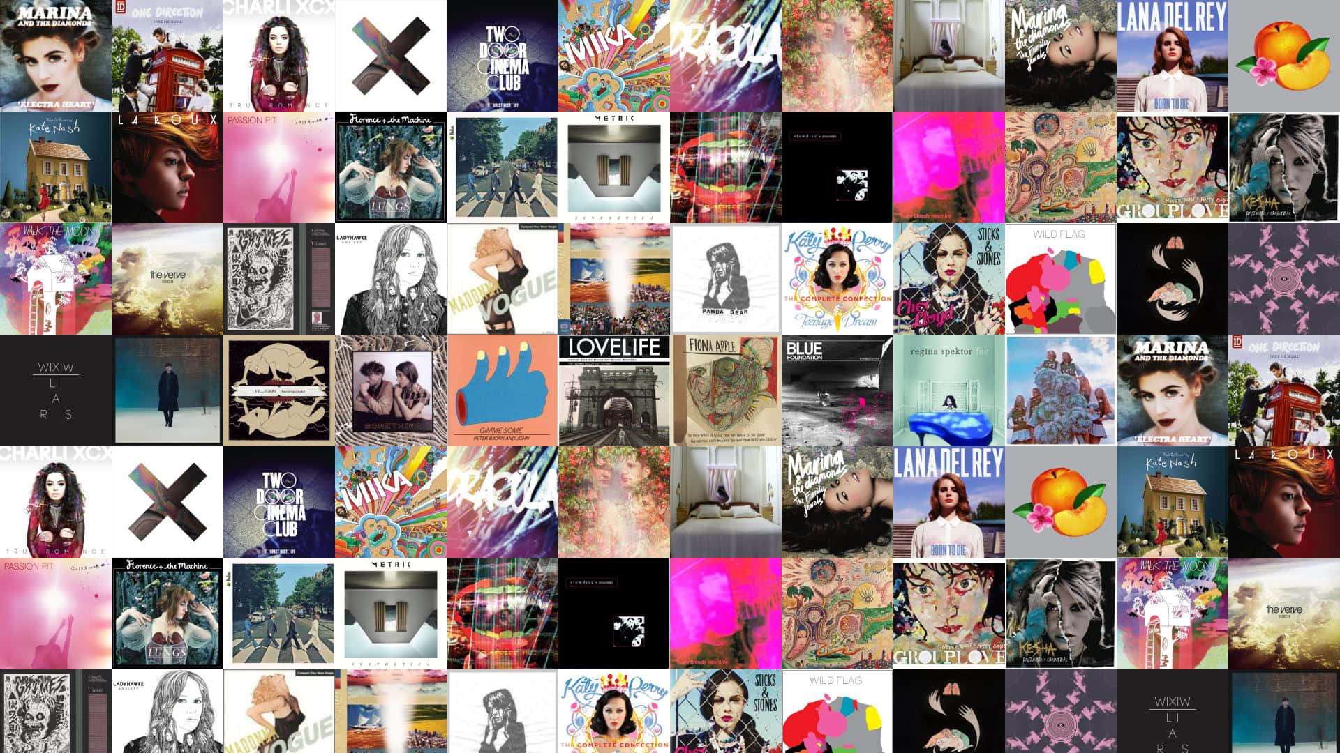 Modern Artists Pop Music Albums Background