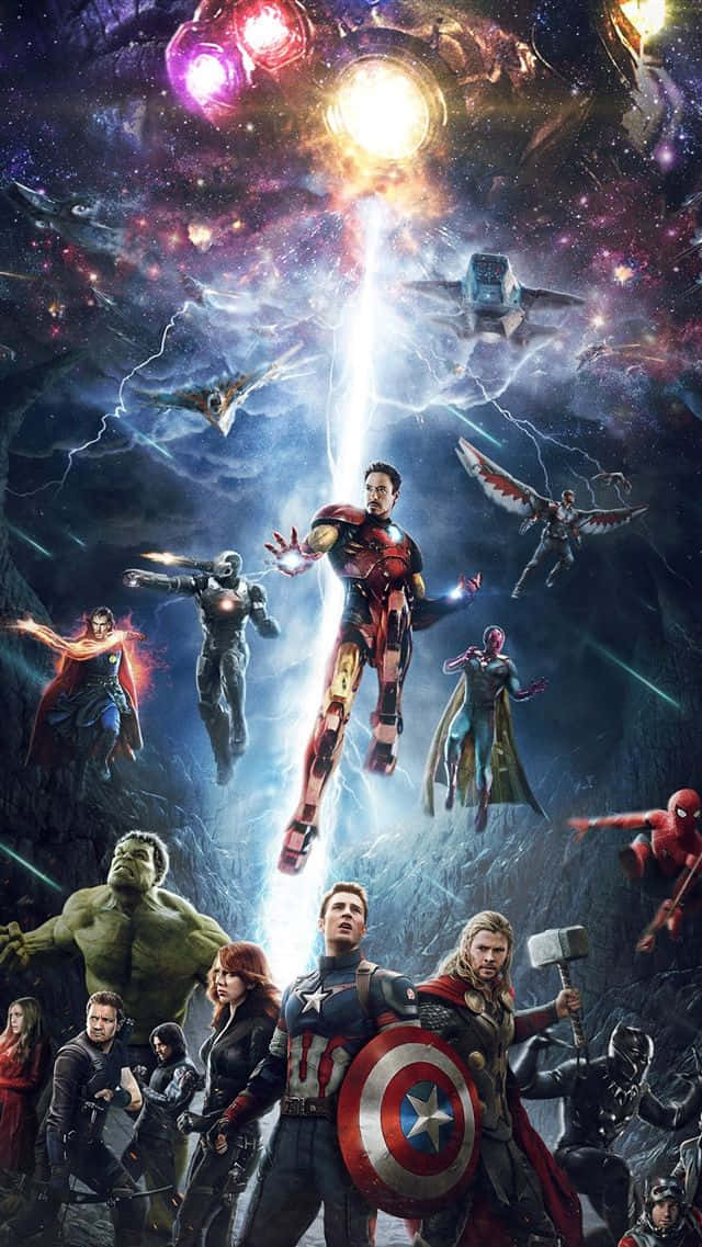 Modern Avengers Iphone Art Background
