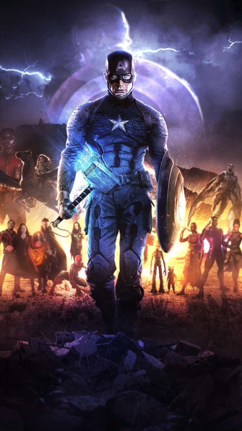 Modern Avengers Iphone Captain America Background