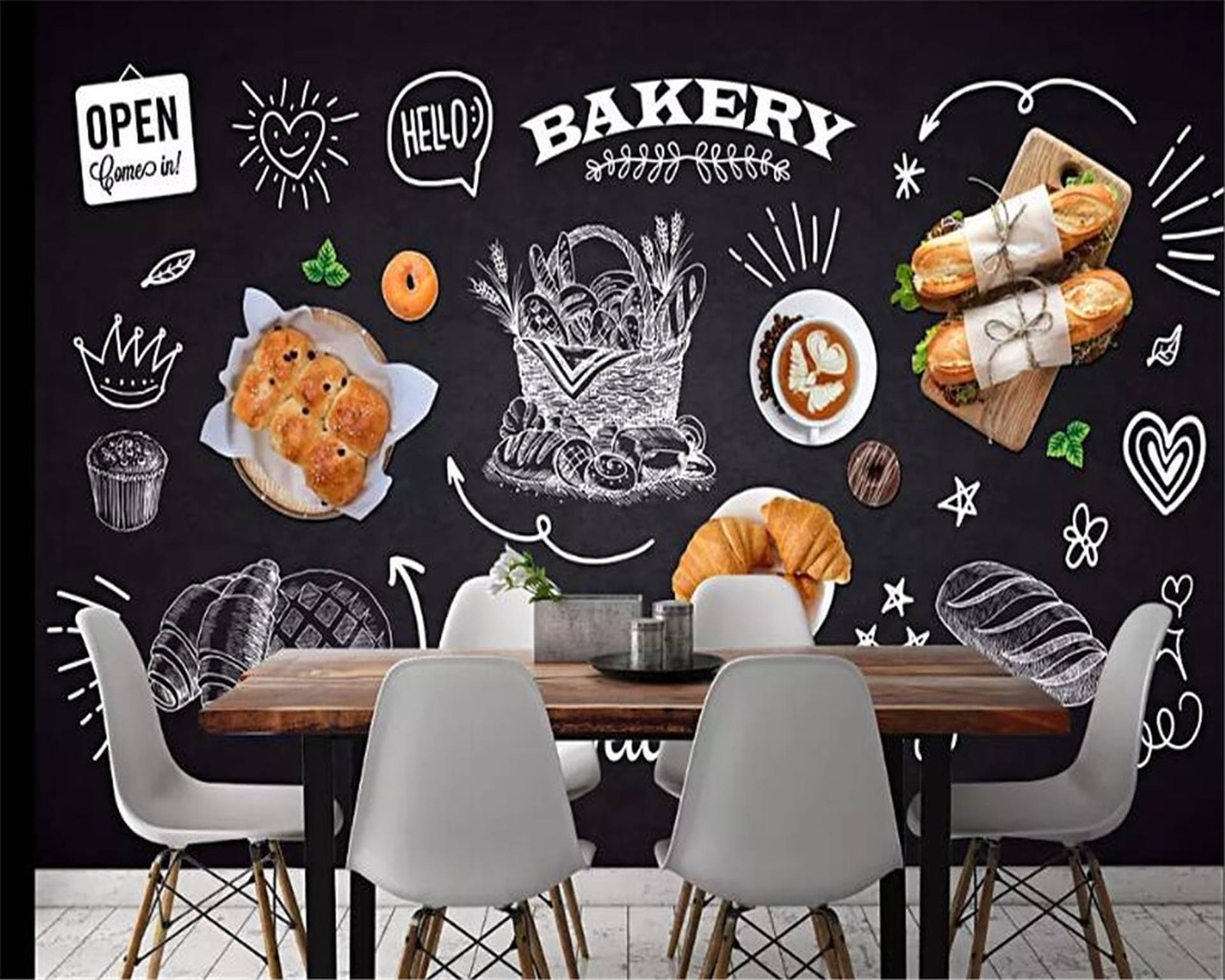 Modern Bakery Shop Background