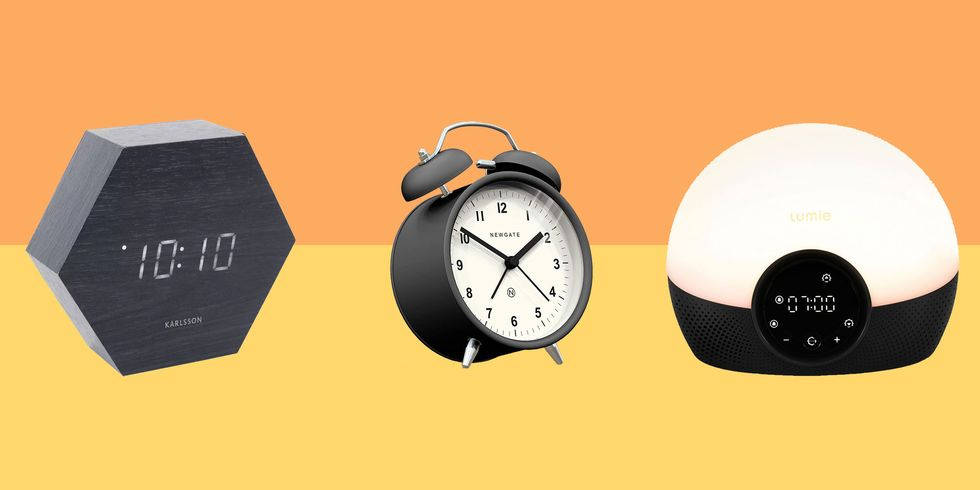Modern Bedside Alarm Clocks For Stylish Interiors Background