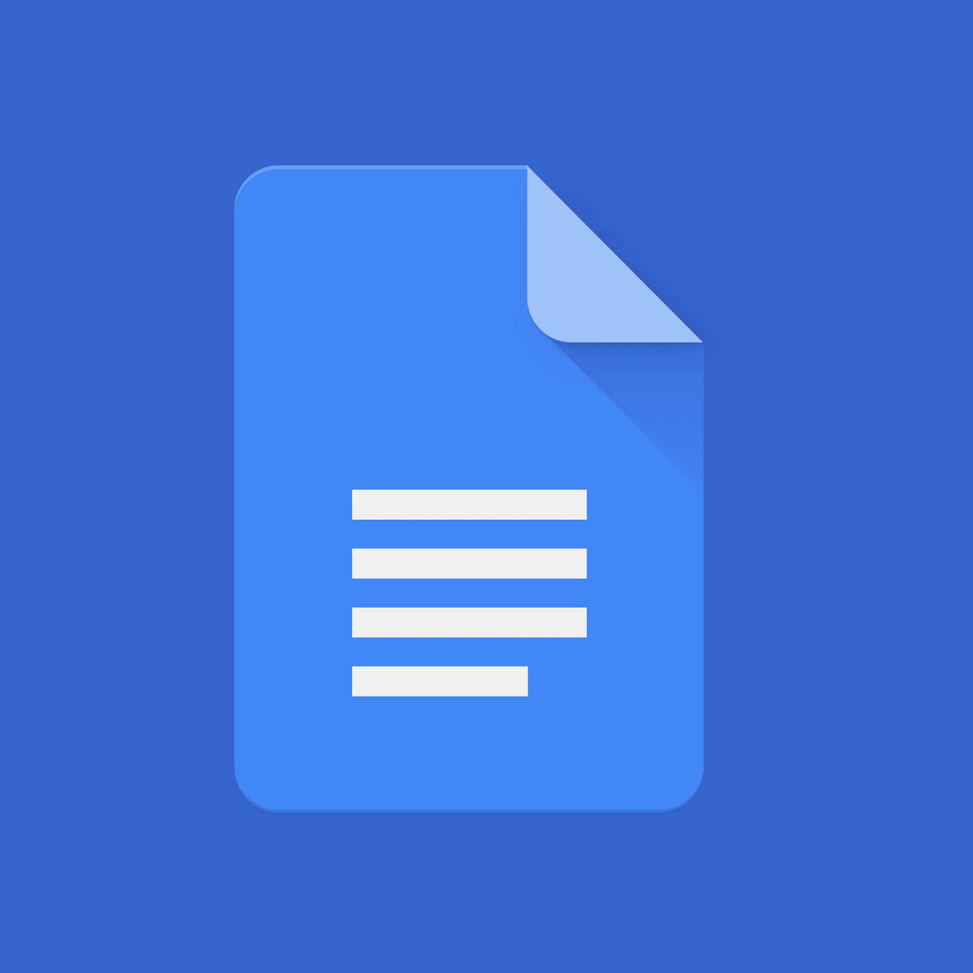 Modern Blue Google Docs Icon Background