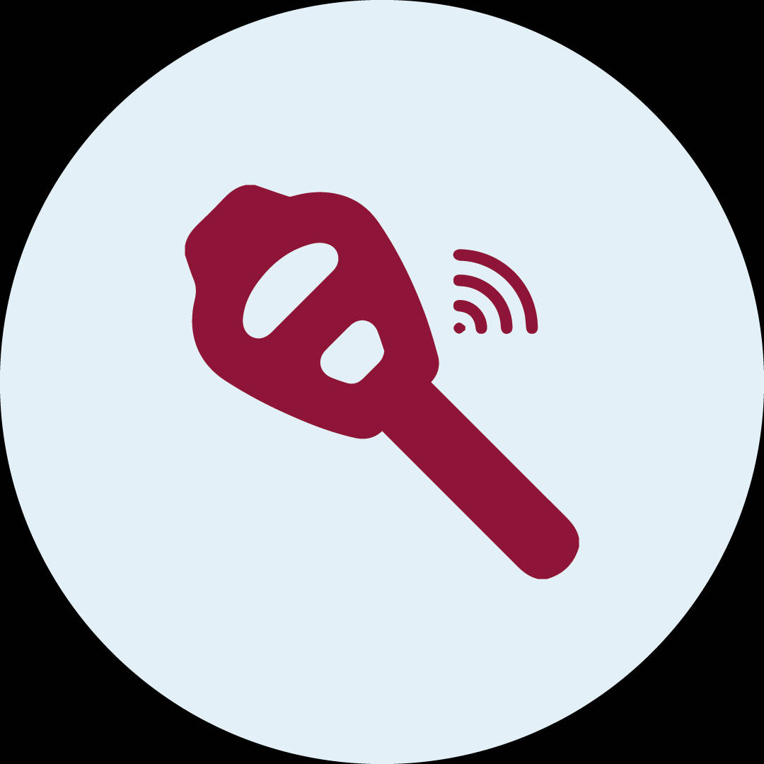 Modern Car Key With Wi-fi Symbol