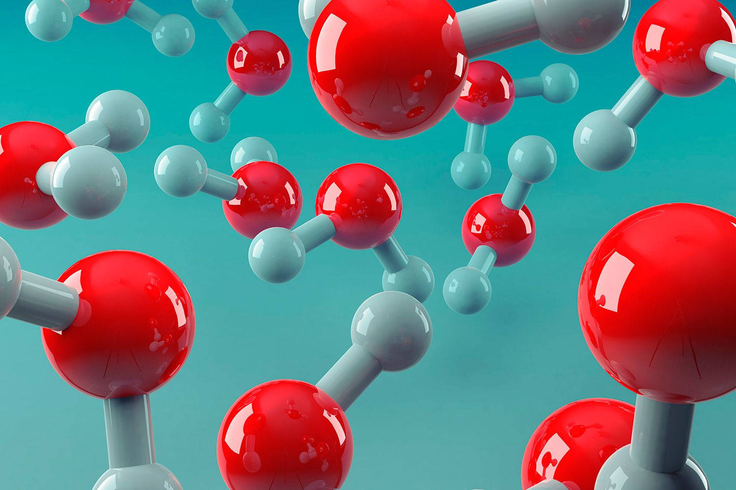 Modern Chemistry Water Molecule Background