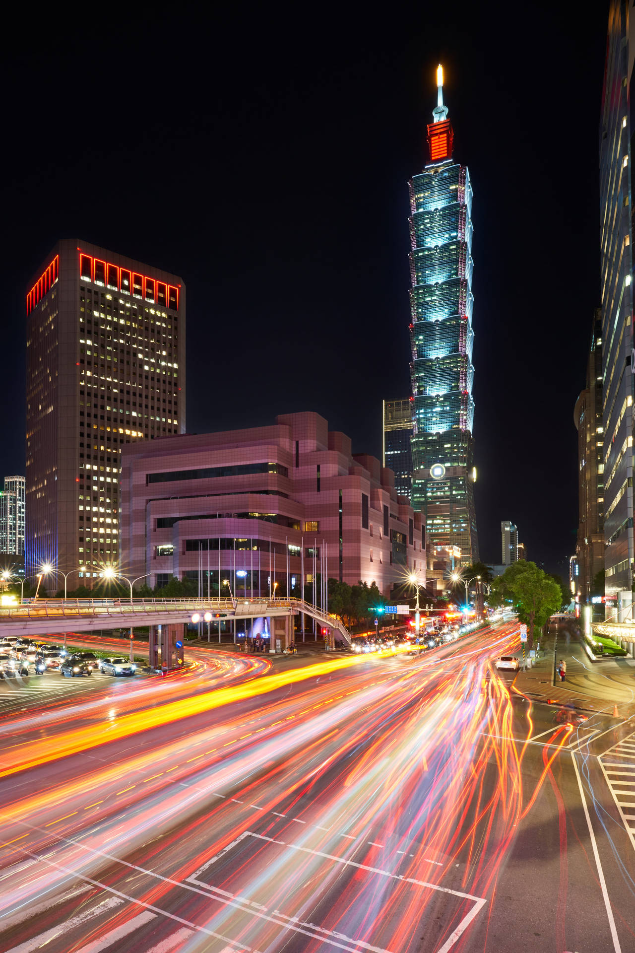 Modern City In Taiwan Background