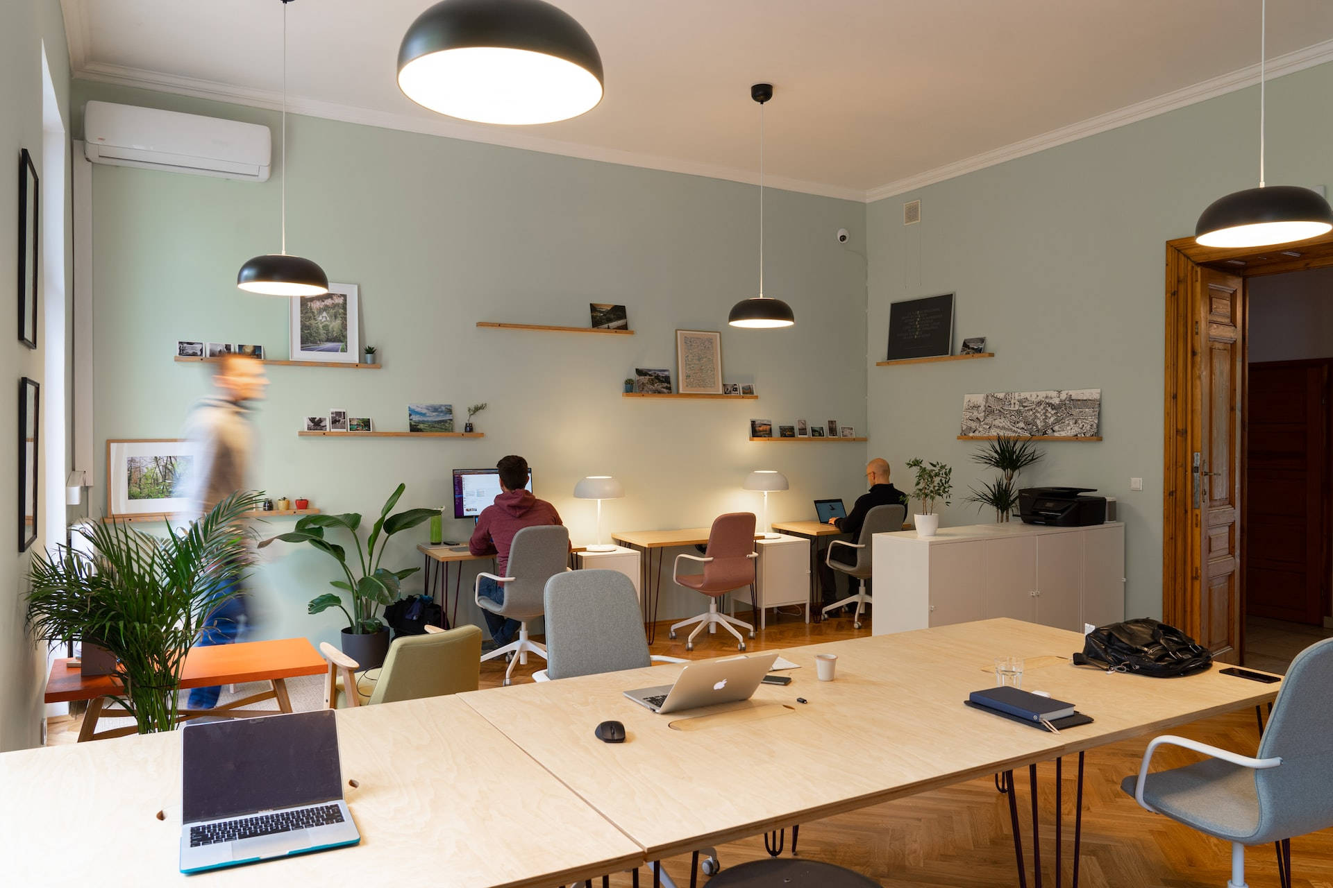 Modern Co-working Space Background