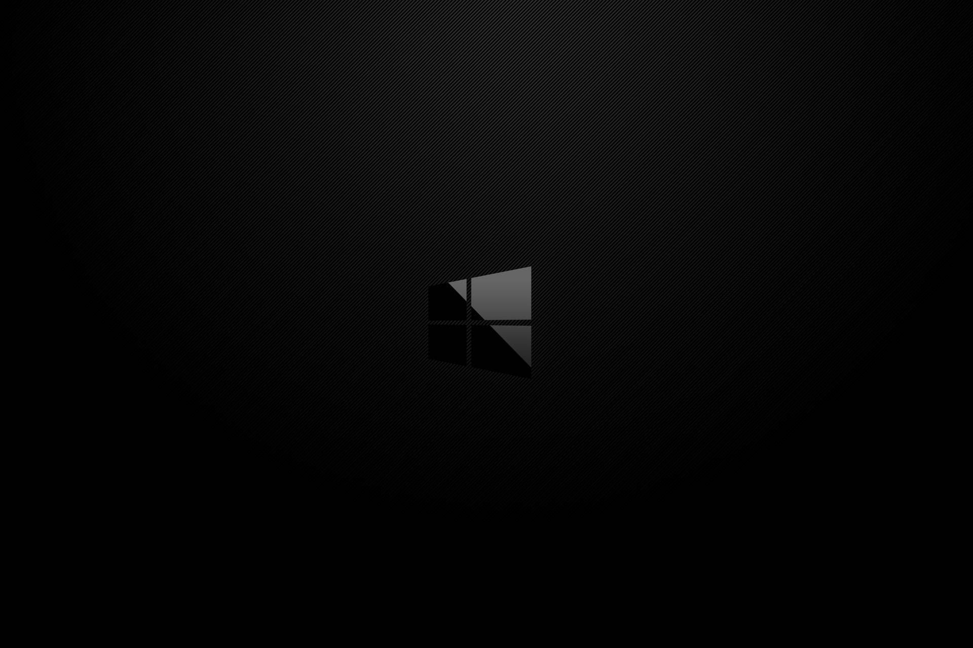 Modern Dark Windows With Logo Background