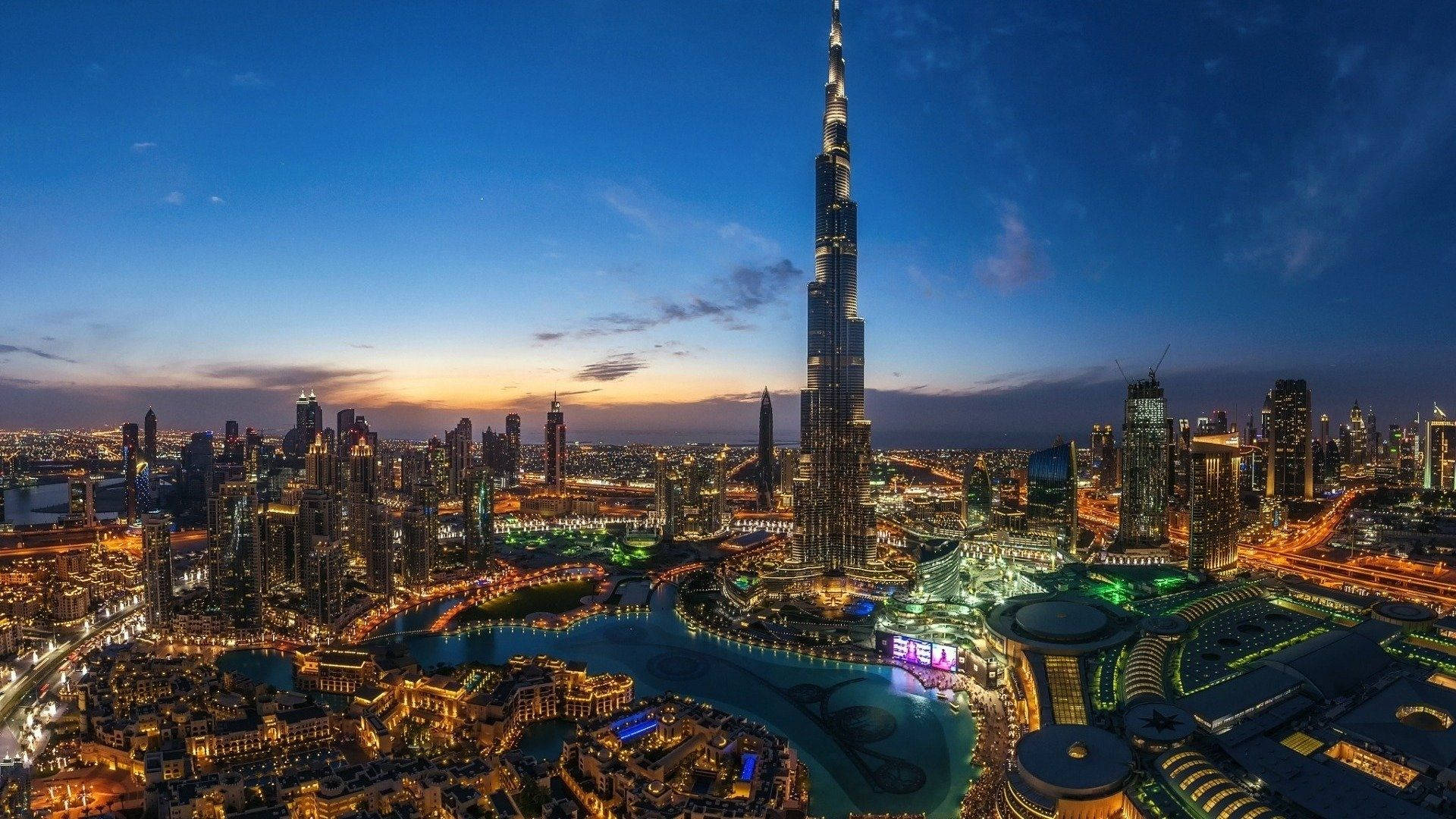Modern Dubai City Background