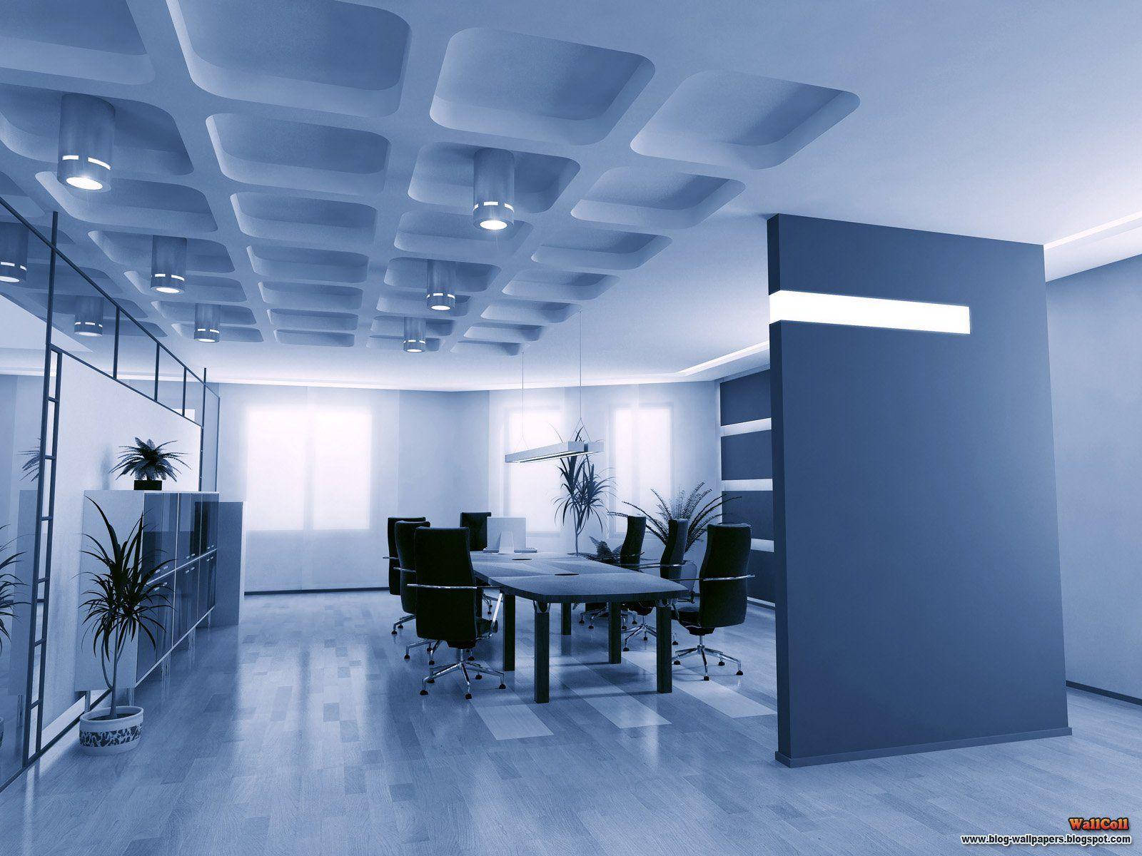 Modern Elegance In Boardroom Interior Design Background