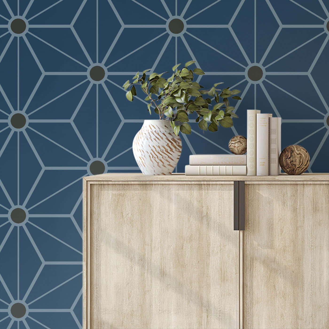 Modern Geometric Wallpaper Decor Background