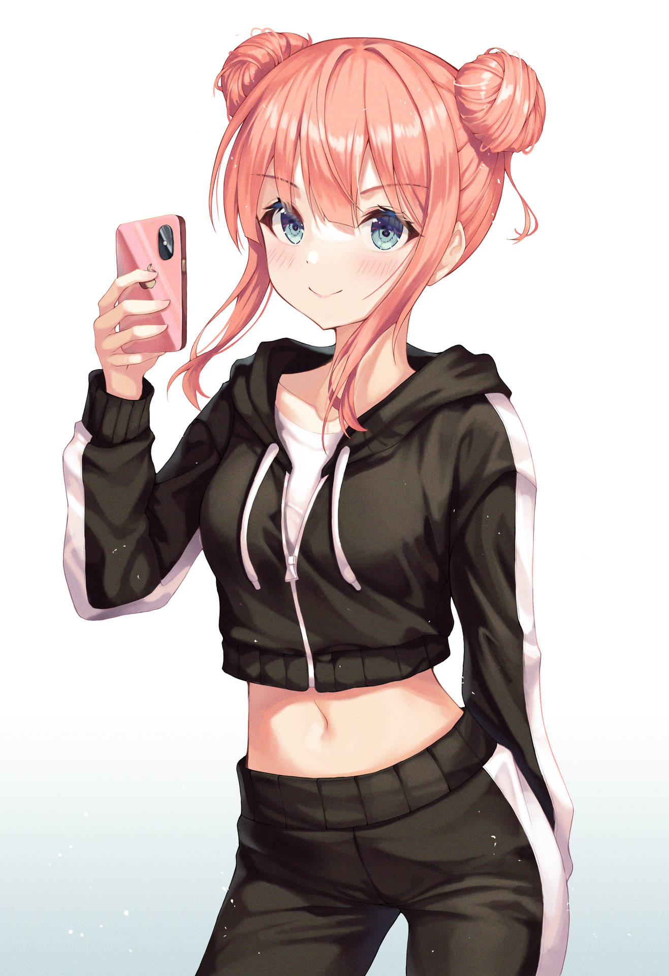 Modern Girl Anime Phone Background