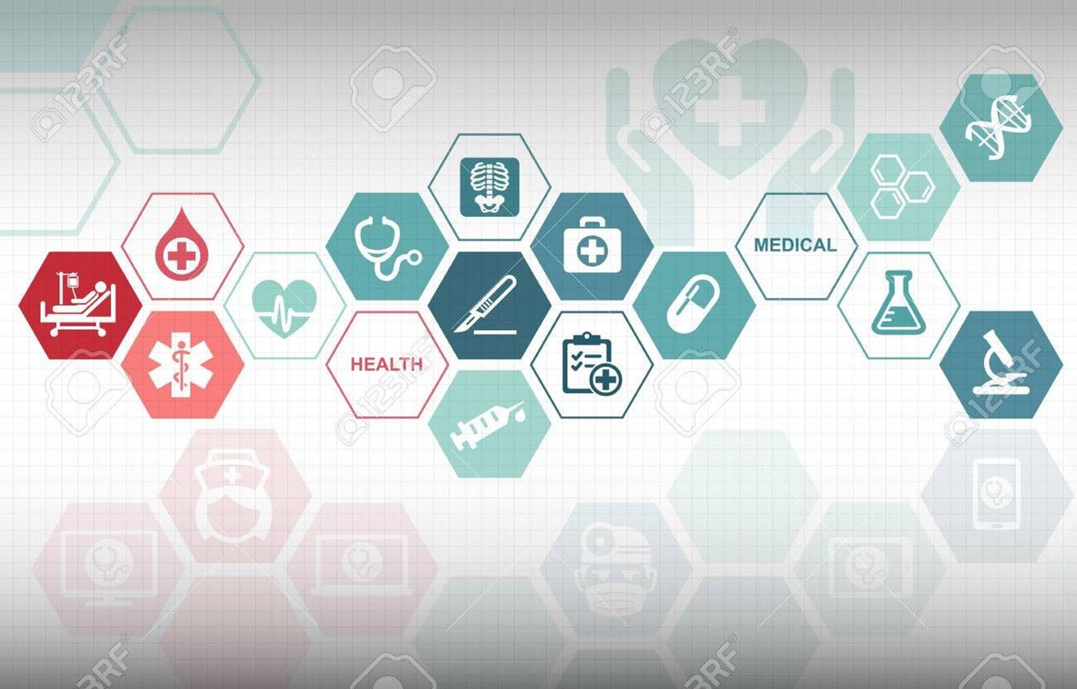 Modern Healthcare Logo And Icons Design