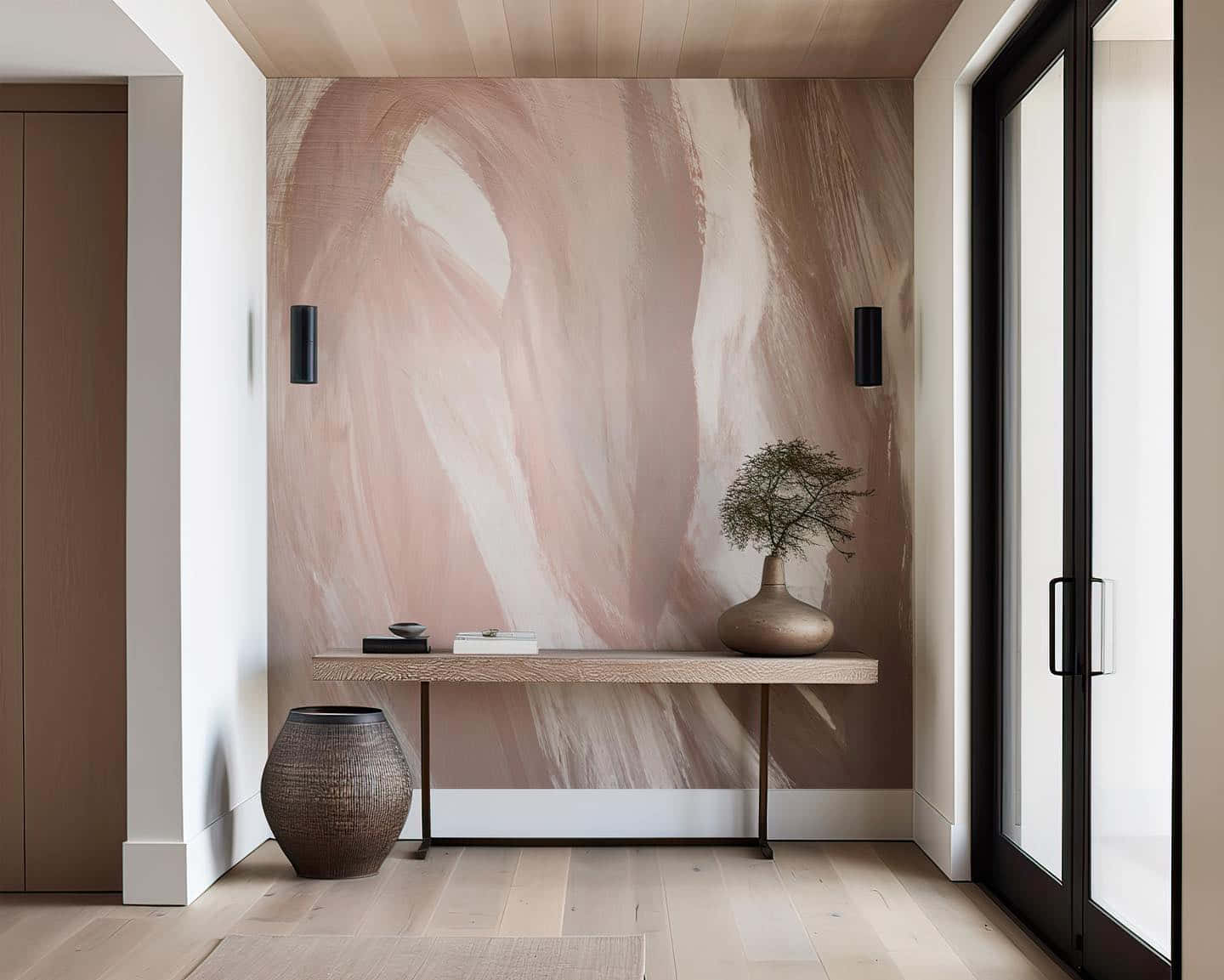 Modern Interiorwith Calico Wallpaper