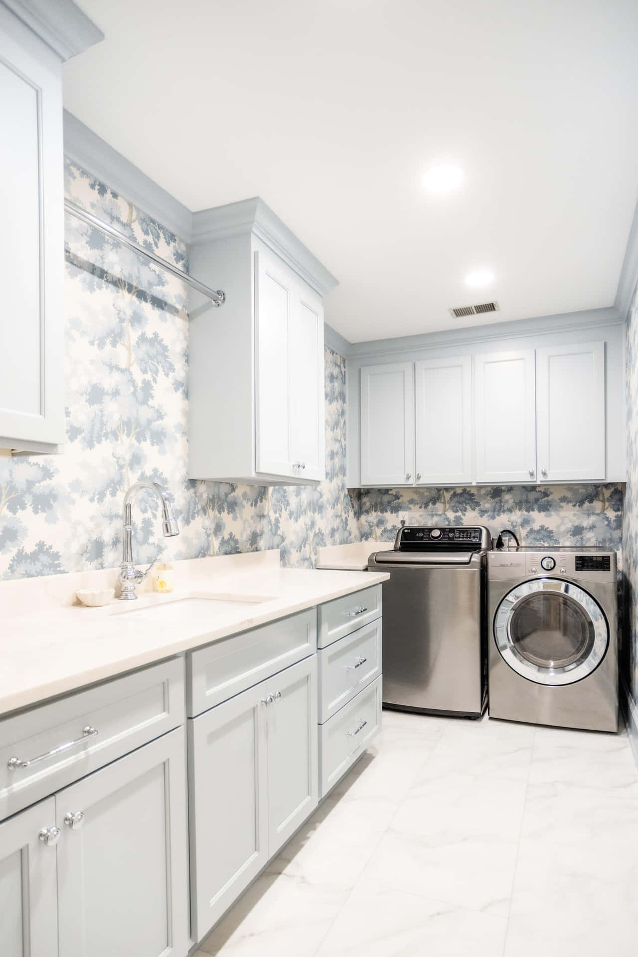 Modern Kitchenwith Washing Machine Background