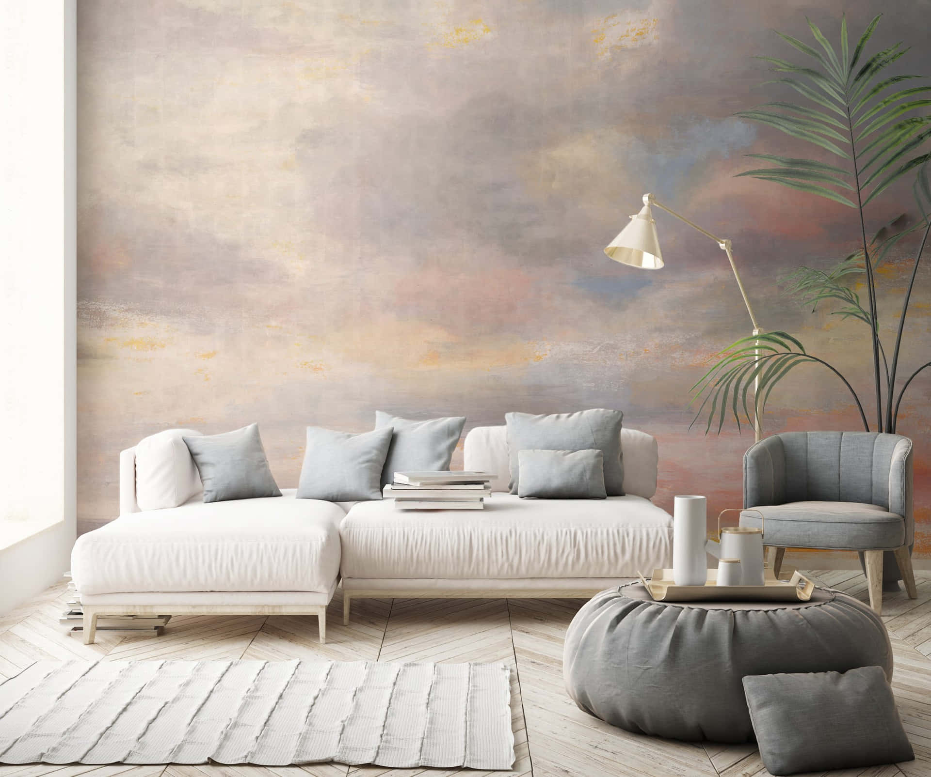 Modern Living Room Interior Design Background