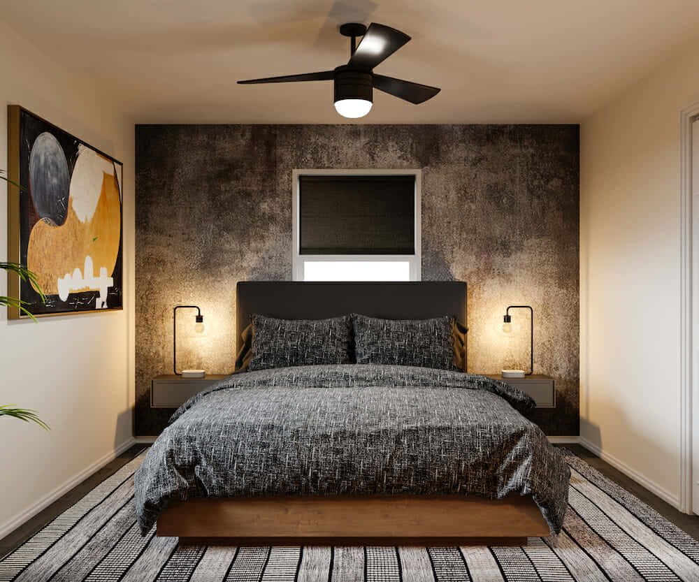 Modern Minimalist Bed Design Background