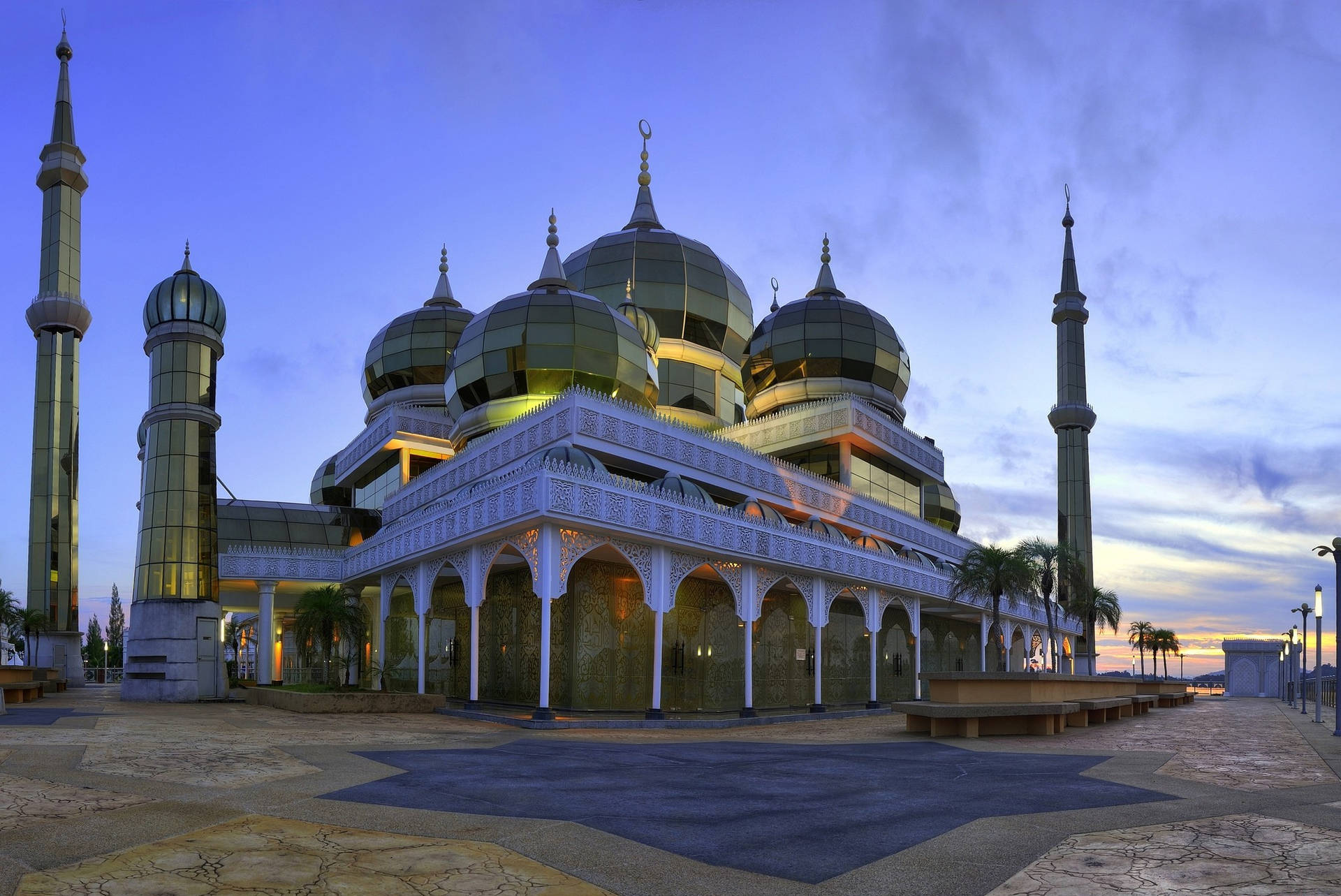 Modern Mosque Malaysia Background